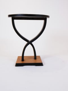 French Art Deco Round Side Table