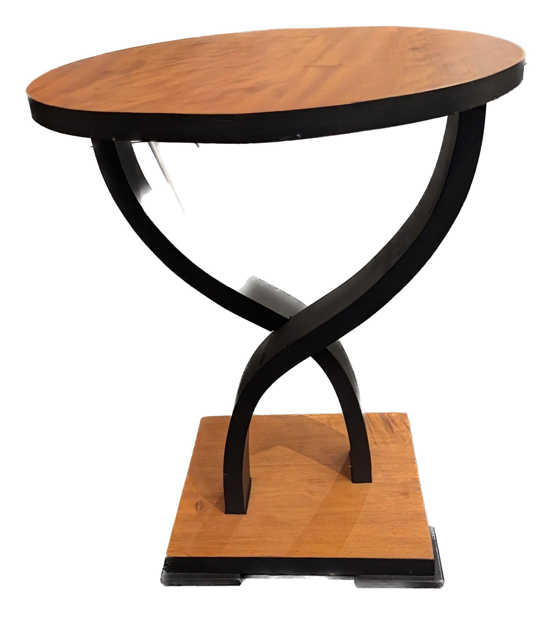 Table d'appoint ronde Art déco française Bon état - En vente à Miami, FL