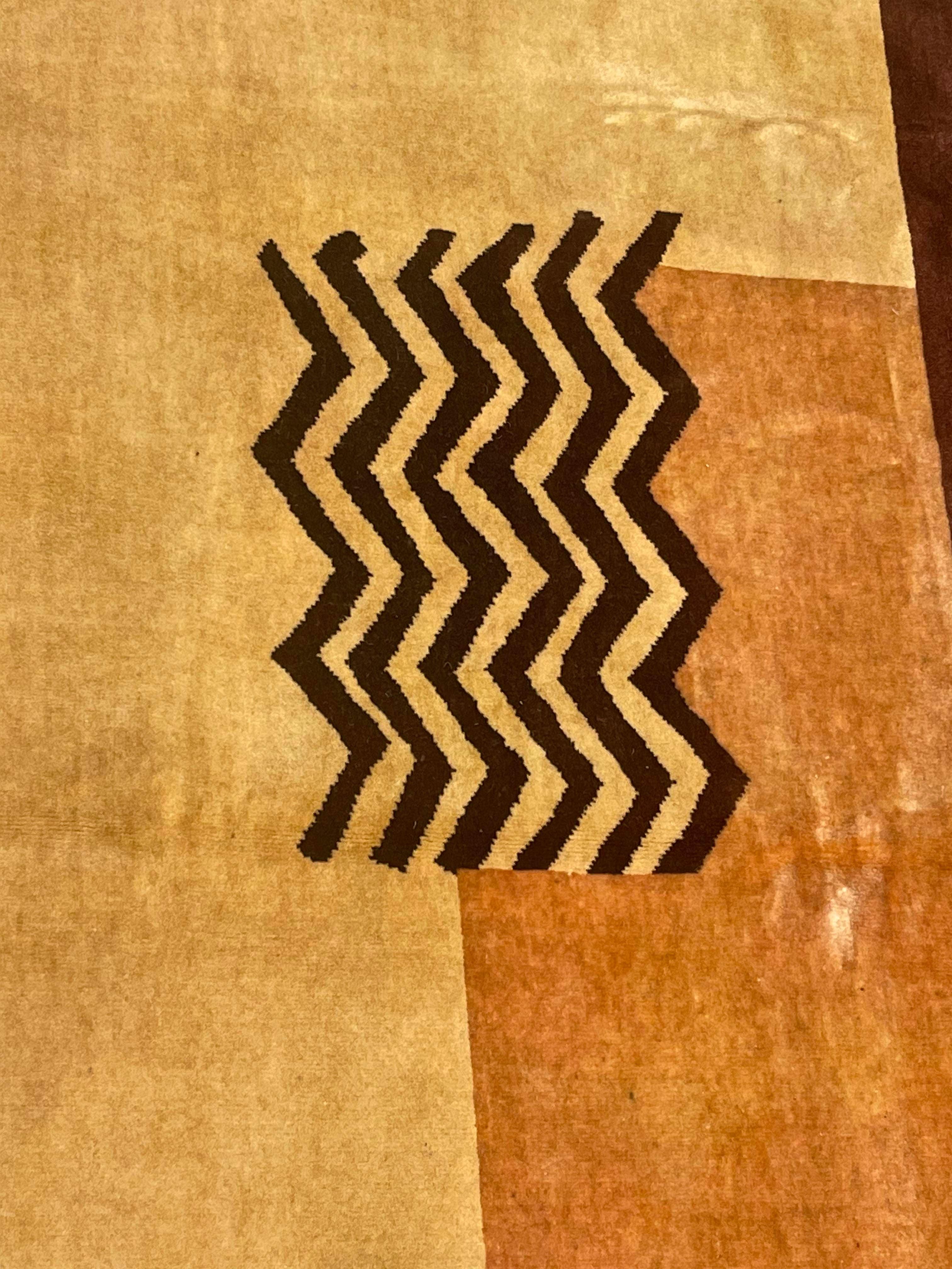 Tappeto Art Deco Francese 7'2