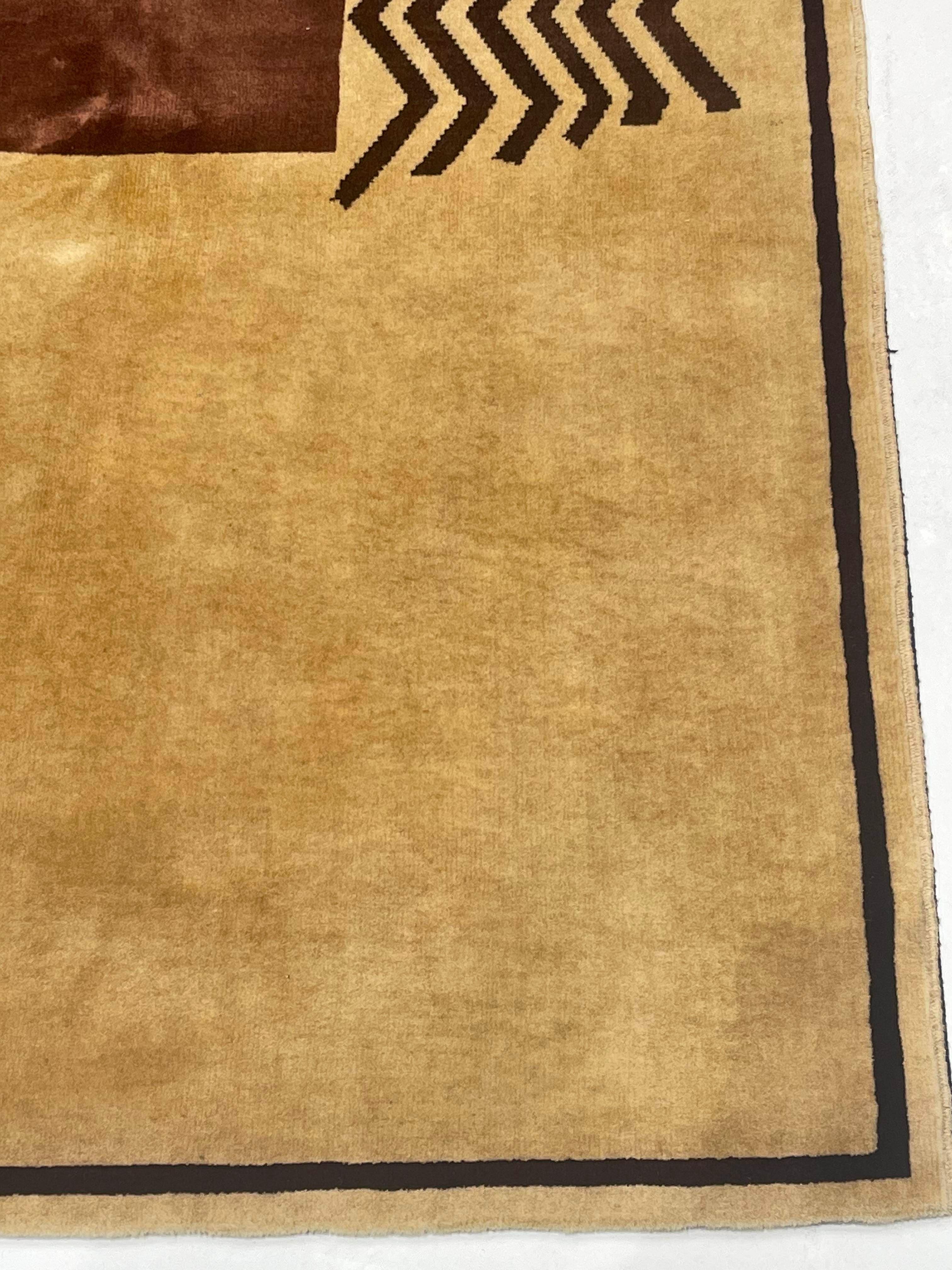 Tappeto Art Deco Francese 7'2