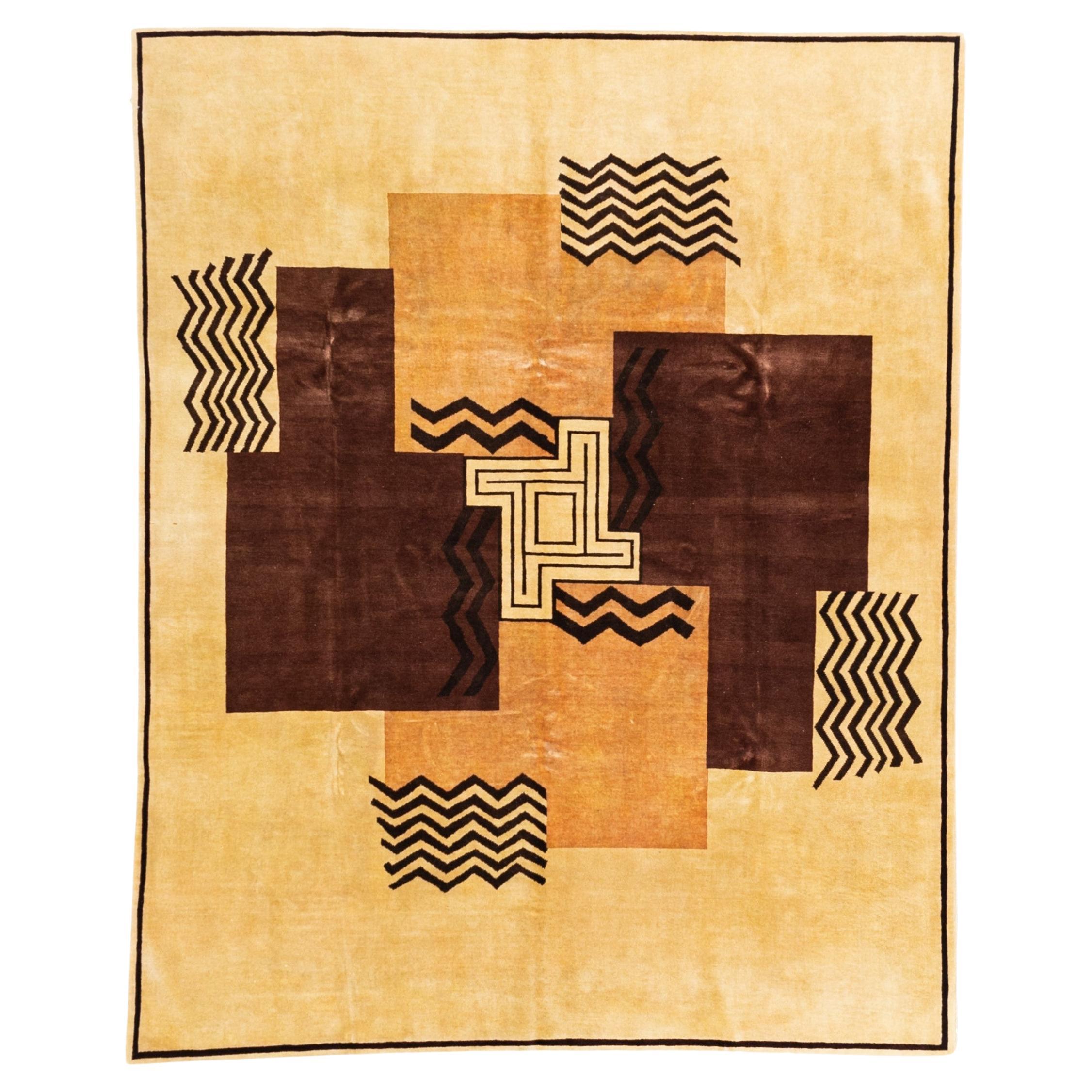 French Art Deco Rug 7’2” x 9’1”
