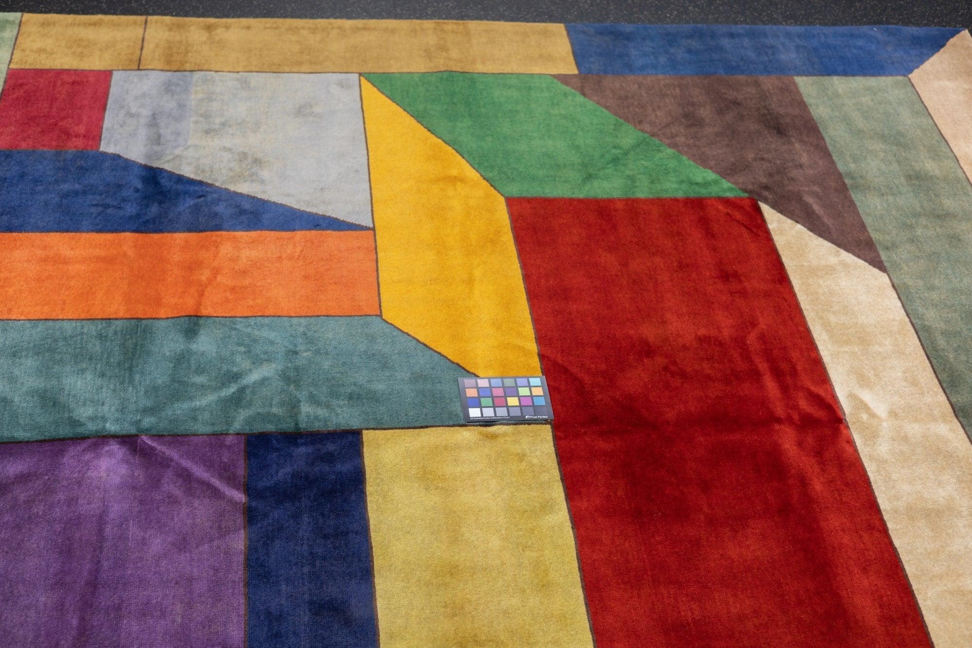 Alfombra Art Déco Francesa 8'4'' x 8'4'' en venta 4