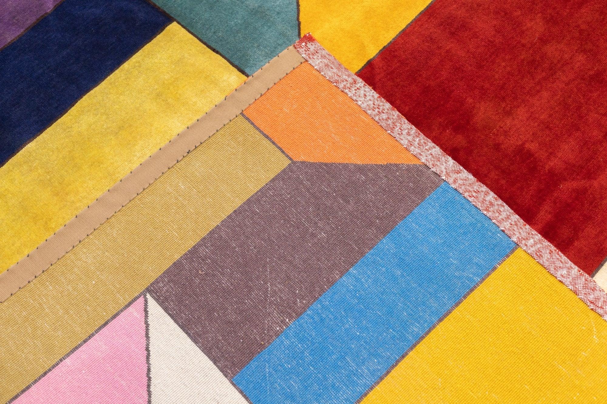 Alfombra Art Déco Francesa 8'4'' x 8'4'' en venta 5