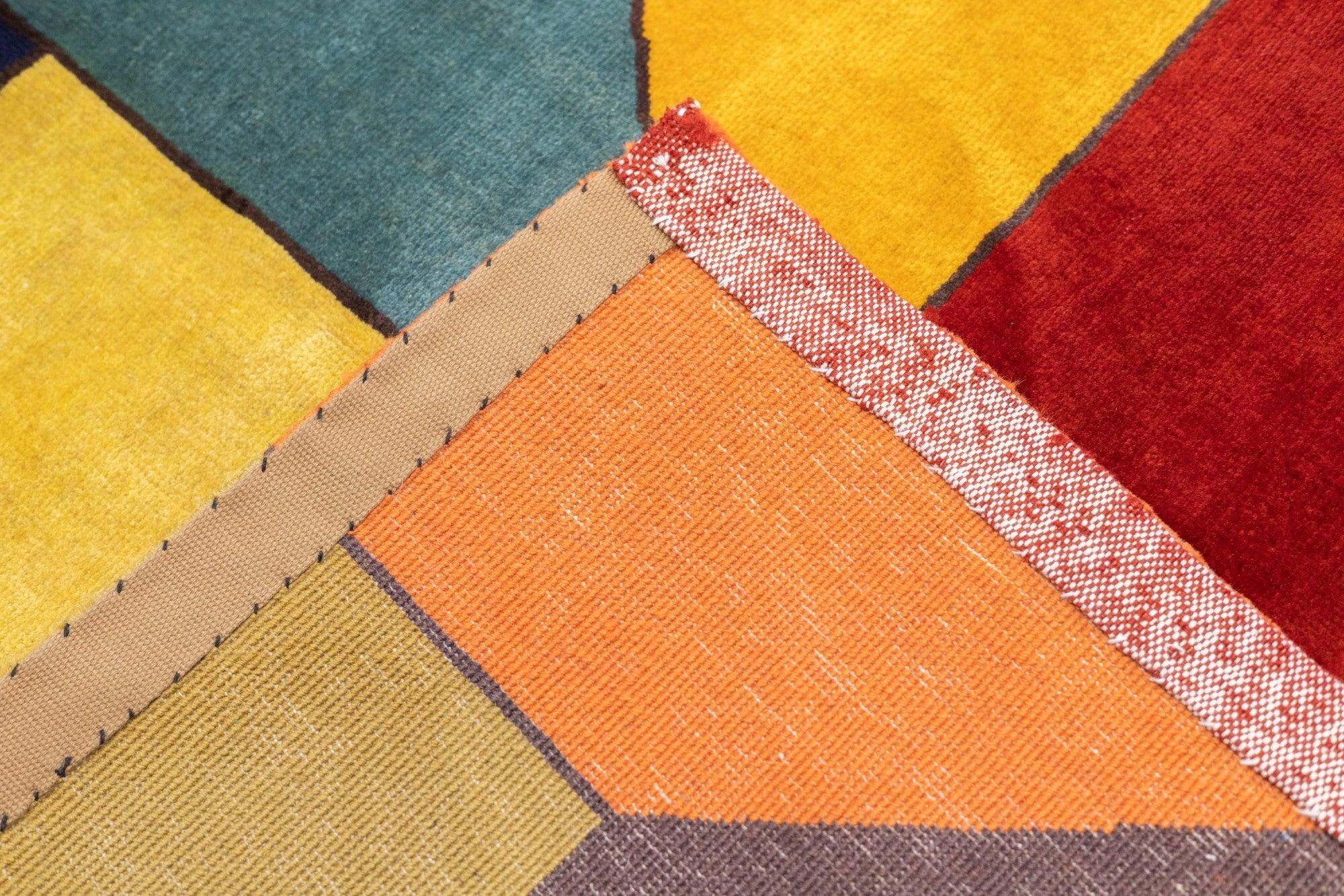 Alfombra Art Déco Francesa 8'4'' x 8'4'' en venta 6