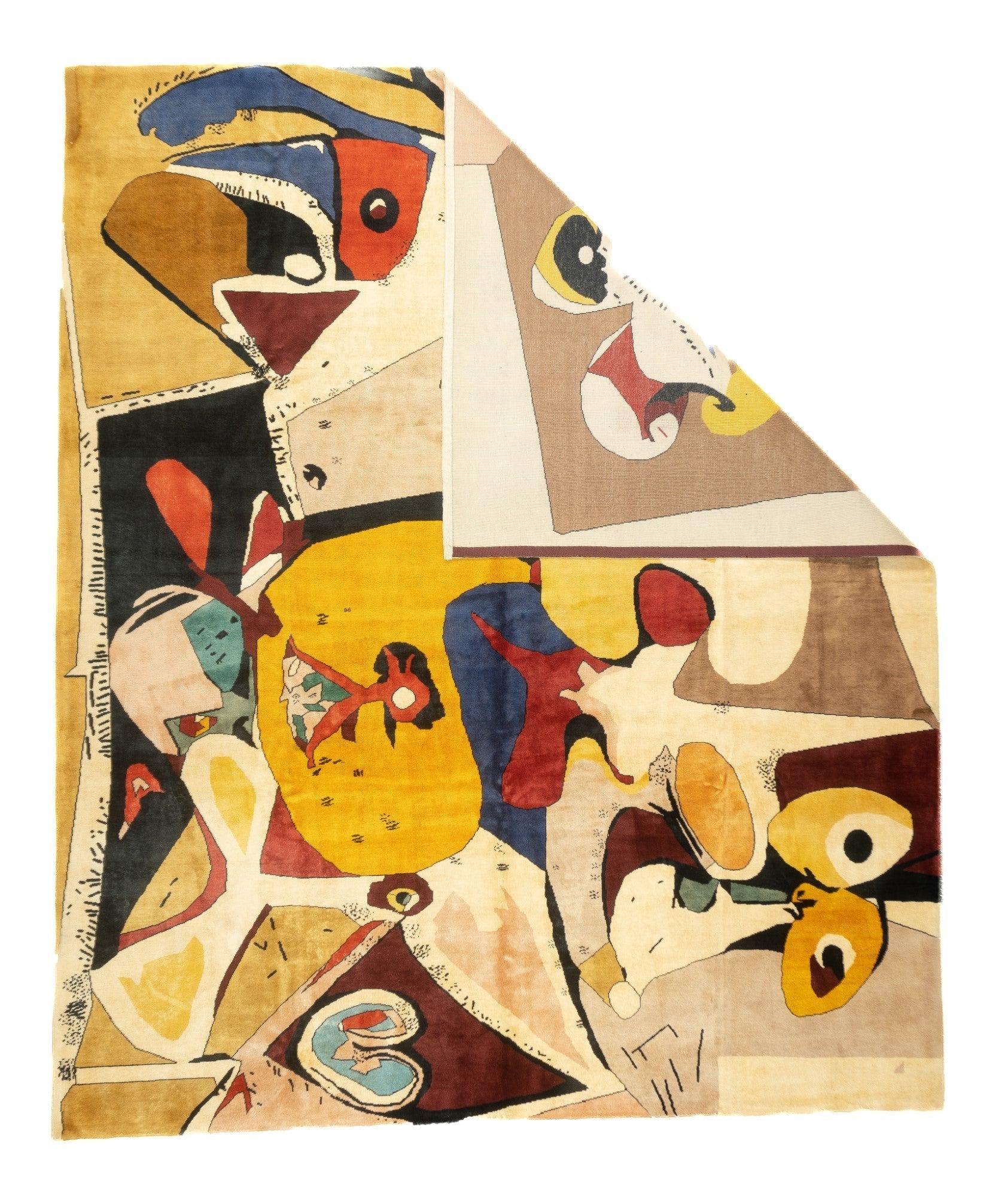 French Art Deco Rug 8'4'' x 9'11''. In particular, the NE Chinese room size, scatter, runner and round pieces of the 1920's and 30's with purely abstract, or Chinese-y designs, in either sharp or somewhat muted palettes. Asymmetric patterns, border
