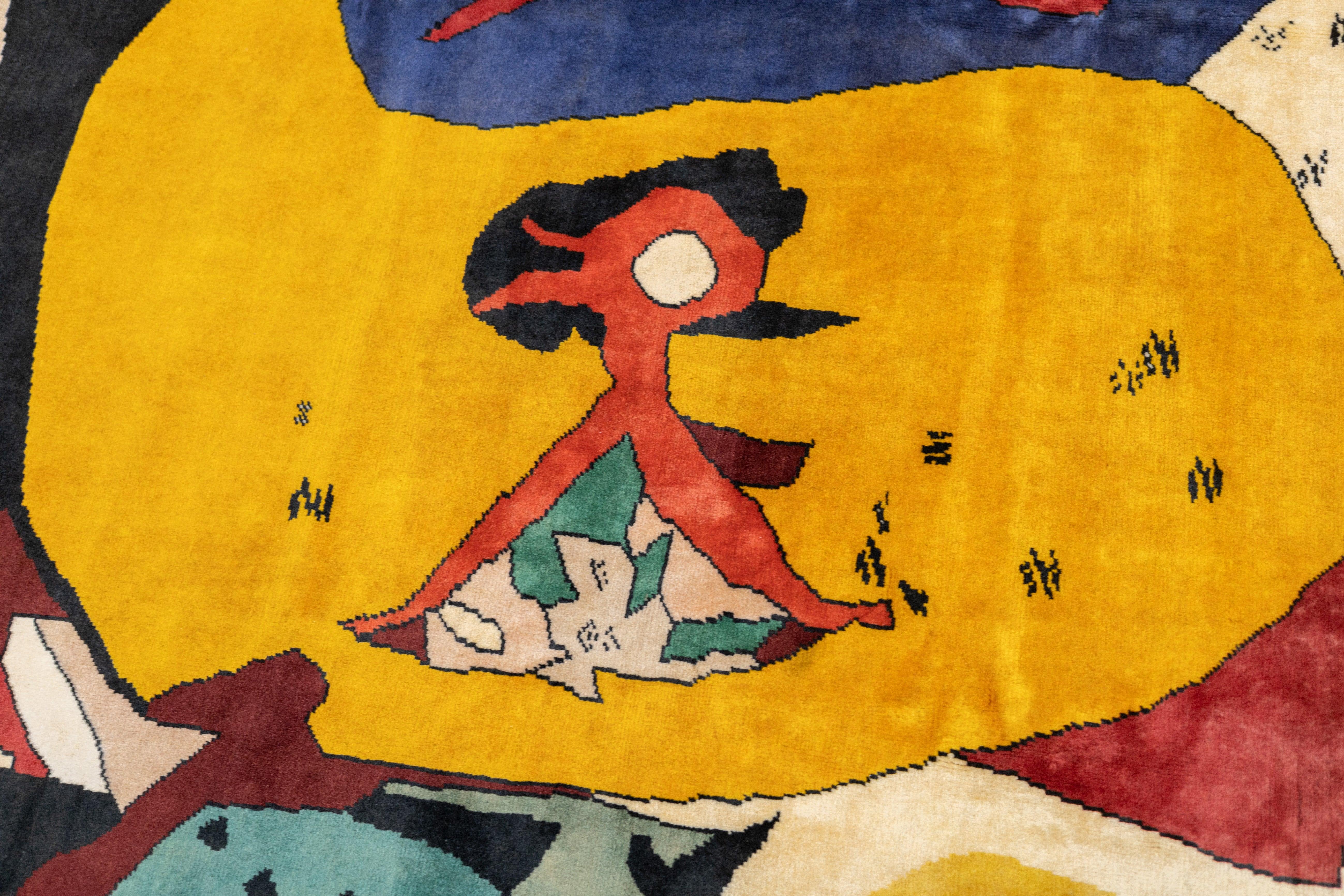 French Art Deco Rug 8'4'' x 9'11'' For Sale 4