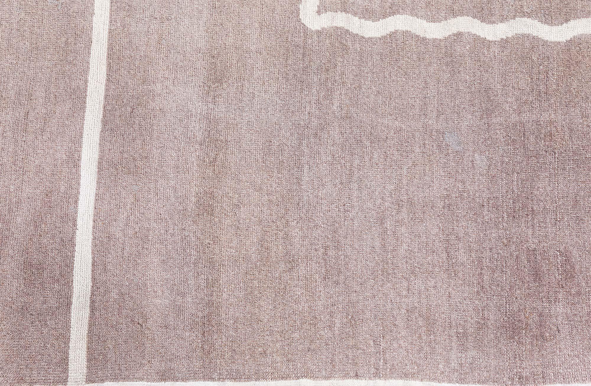 Noué à la main Tapis Art Déco attribué à Elisabeth De Saedeleer en vente