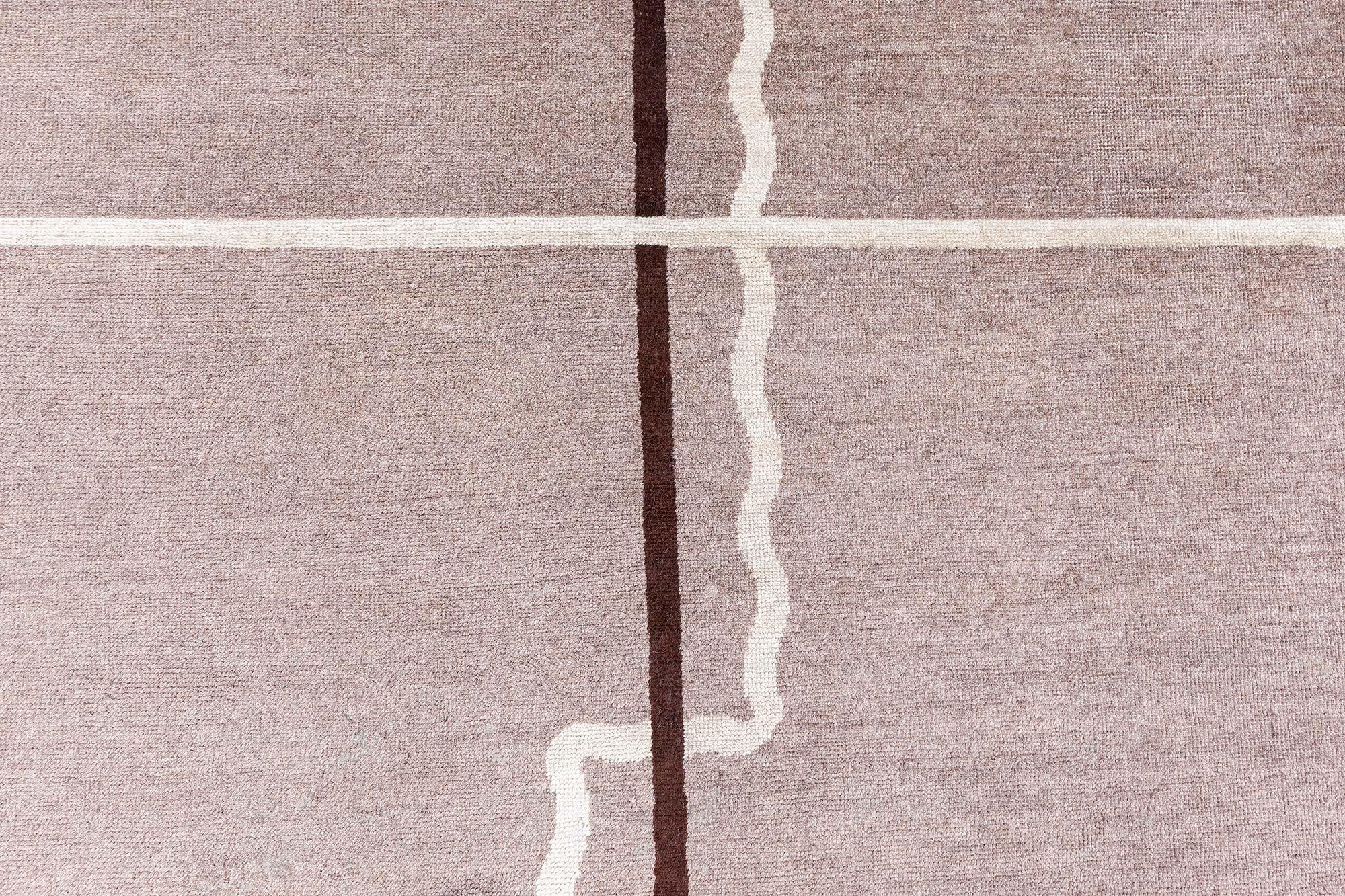 Tapis Art Déco attribué à Elisabeth De Saedeleer Bon état - En vente à New York, NY