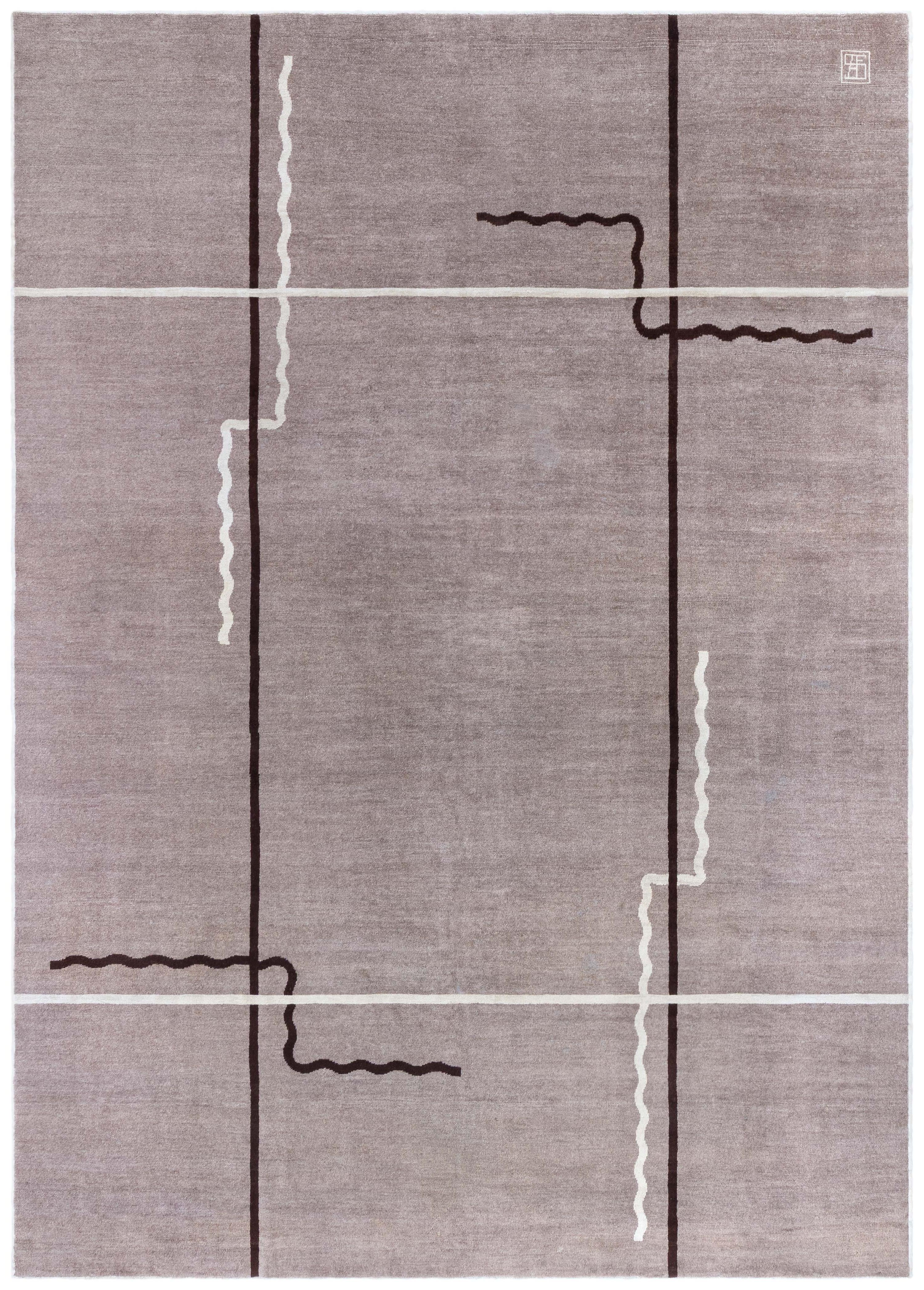 Tapis Art Déco attribué à Elisabeth De Saedeleer