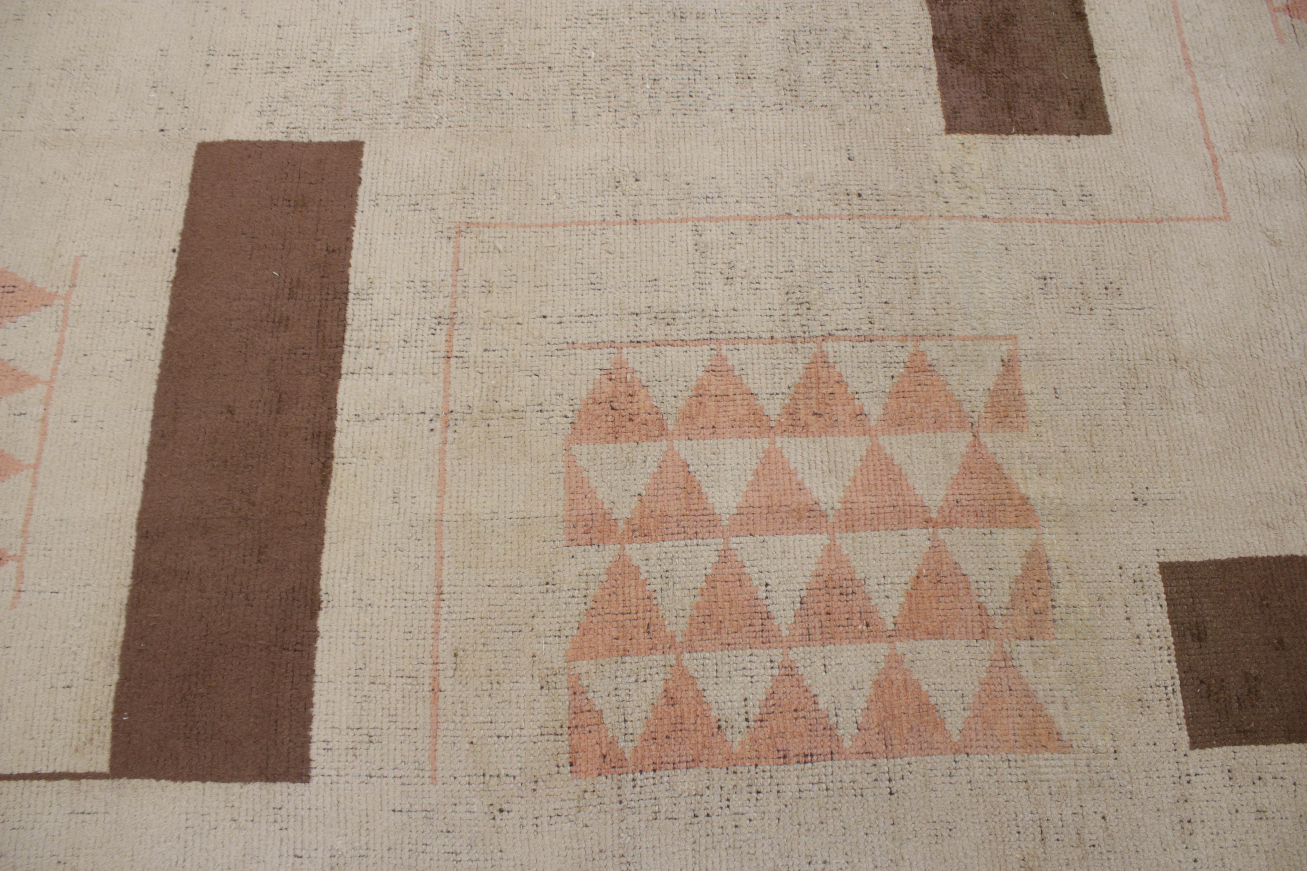 French Art Deco Rug Attributed to Ivan da Silva Bruhns 1