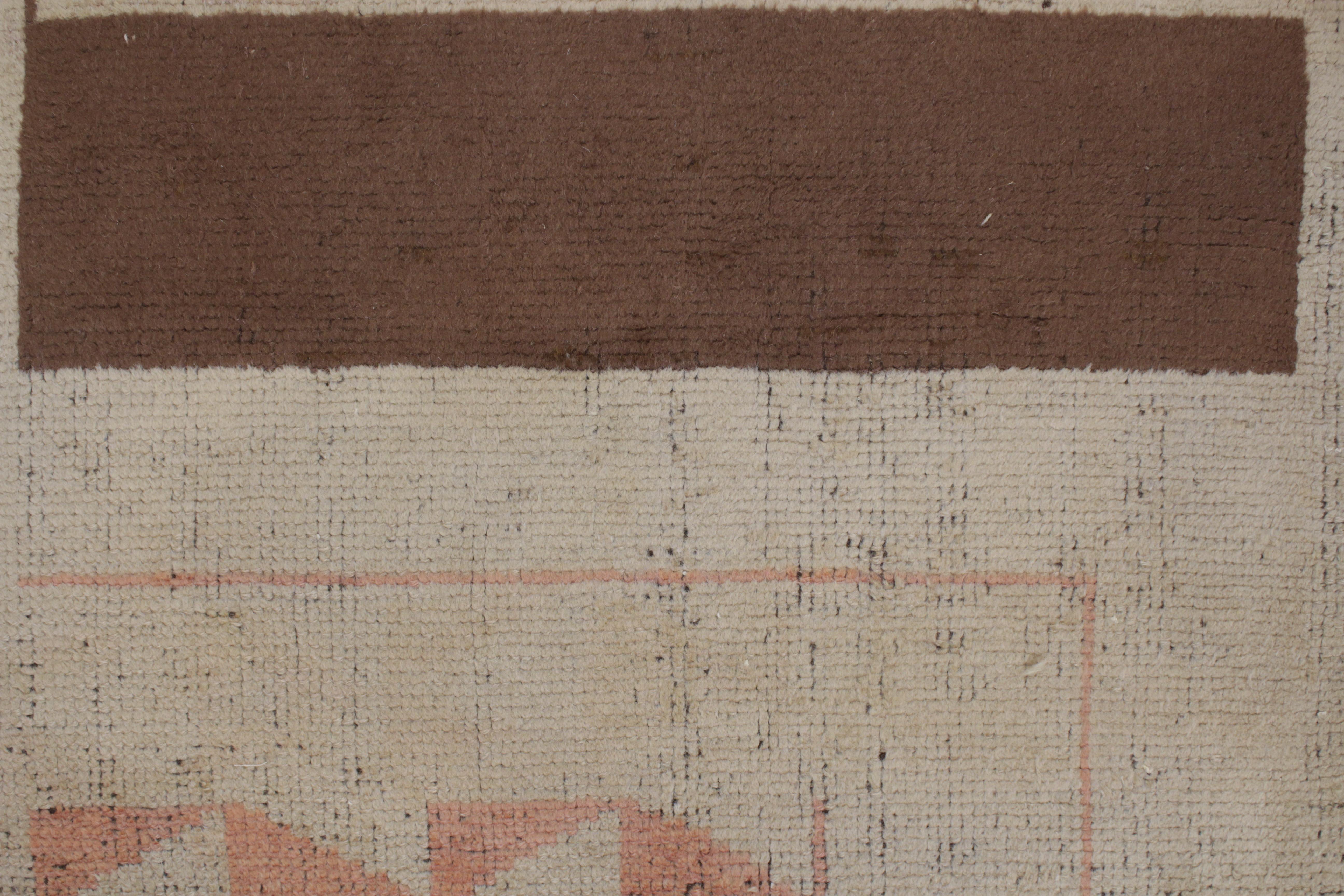 Hand-Knotted French Art Deco Rug Attributed to Ivan da Silva Bruhns