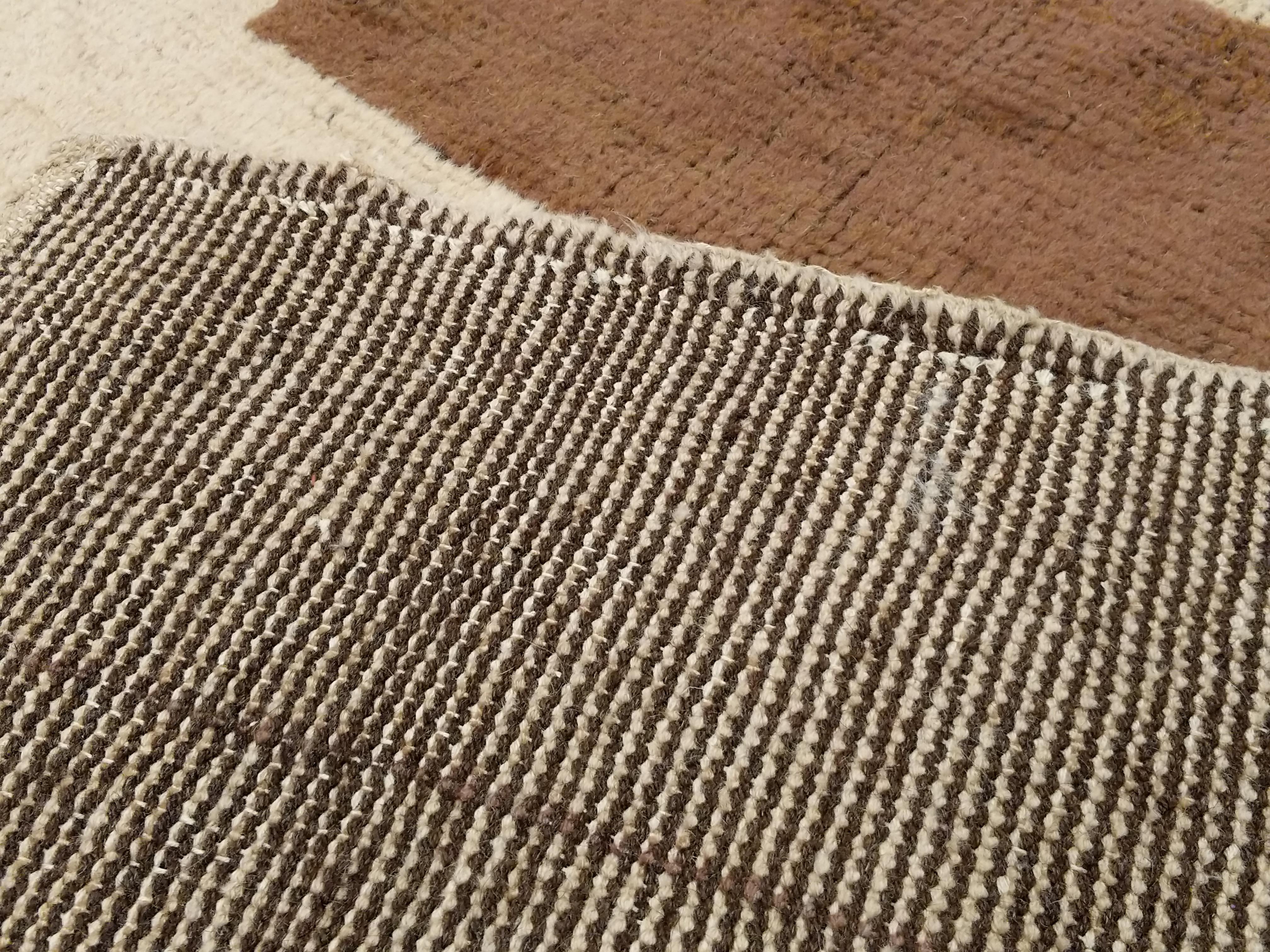 Französischer Art-Déco-Teppich von Ivan da Silva Bruhns (Wolle) im Angebot