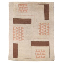 French Art Deco Rug Attributed to Ivan da Silva Bruhns