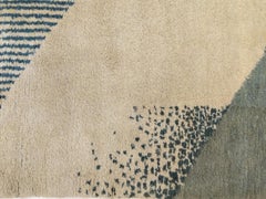 Französischer Art-déco-Teppich entworfen von Jean Burkhalter für Pierre Chareau, um 1925