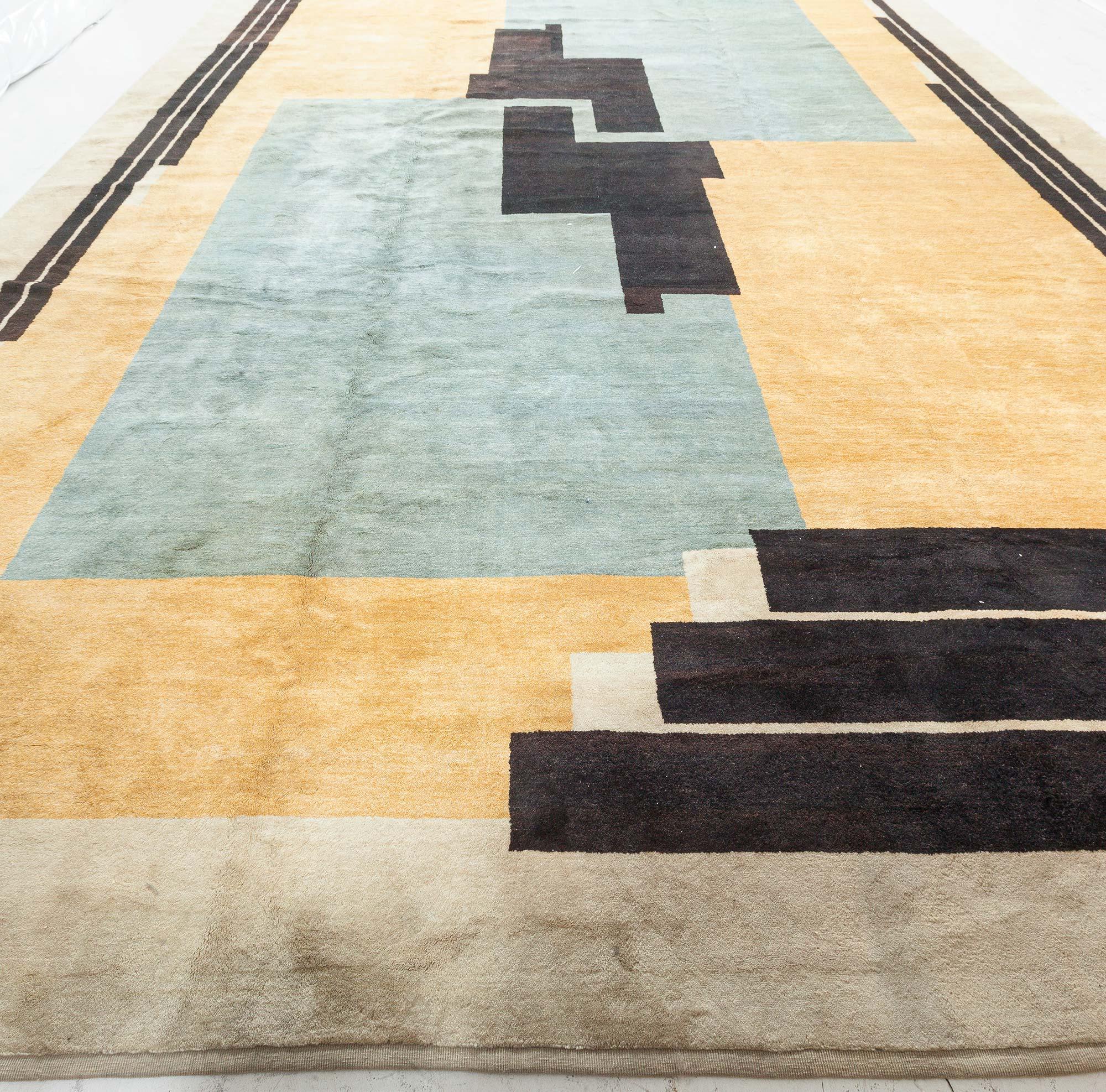 Hand-Knotted Doris Leslie Blau French Art Deco Rug For Sale