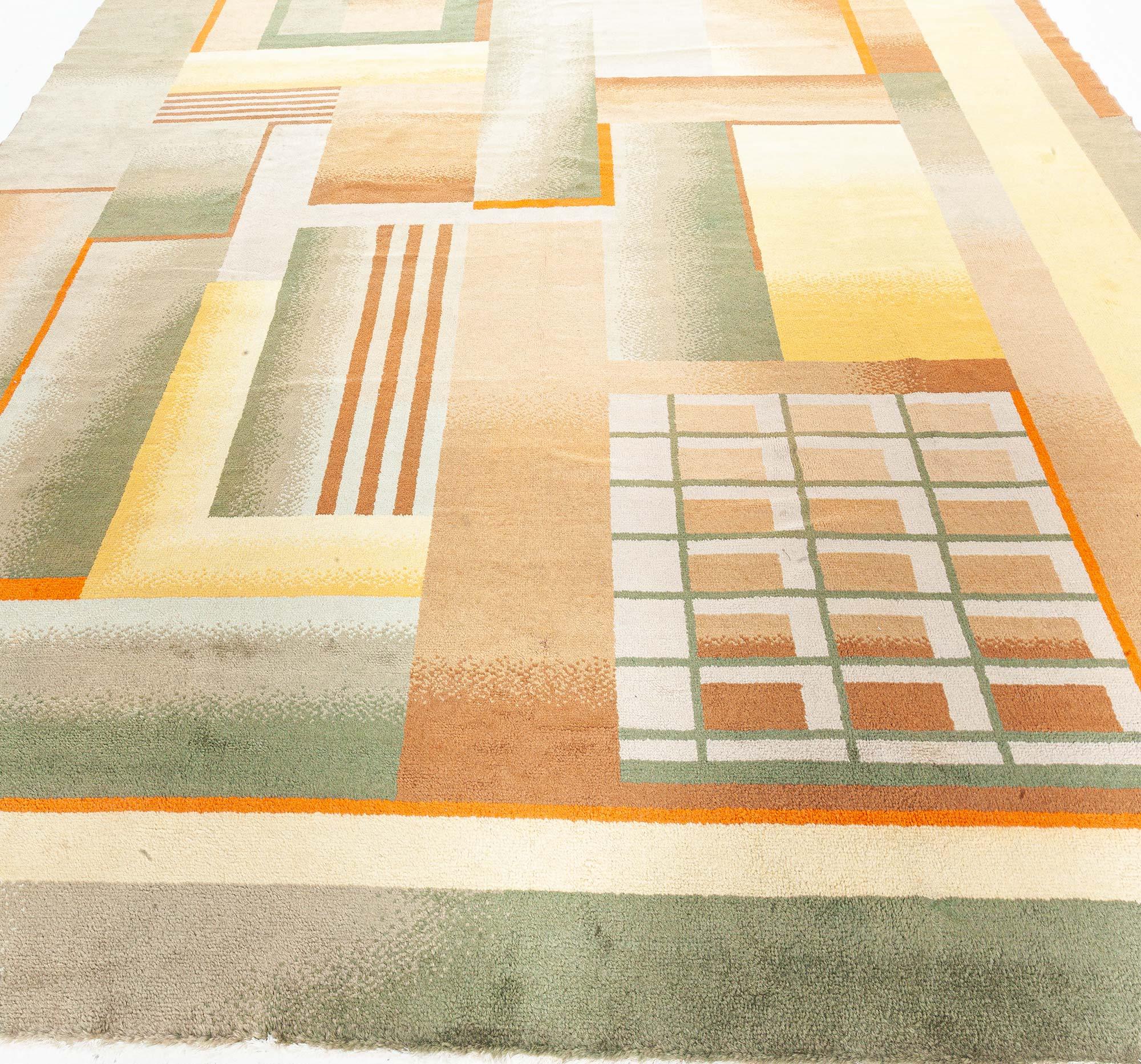 Lana Tappeto Doris Leslie Blau in stile Art Deco francese in vendita
