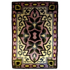 Französischer Art-Déco-Teppich im Stil von Jules Leleu