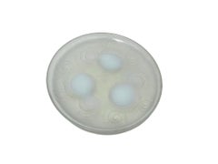 Piatto bowl in vetro opalescente francese Art Deco Sabino, anni '30