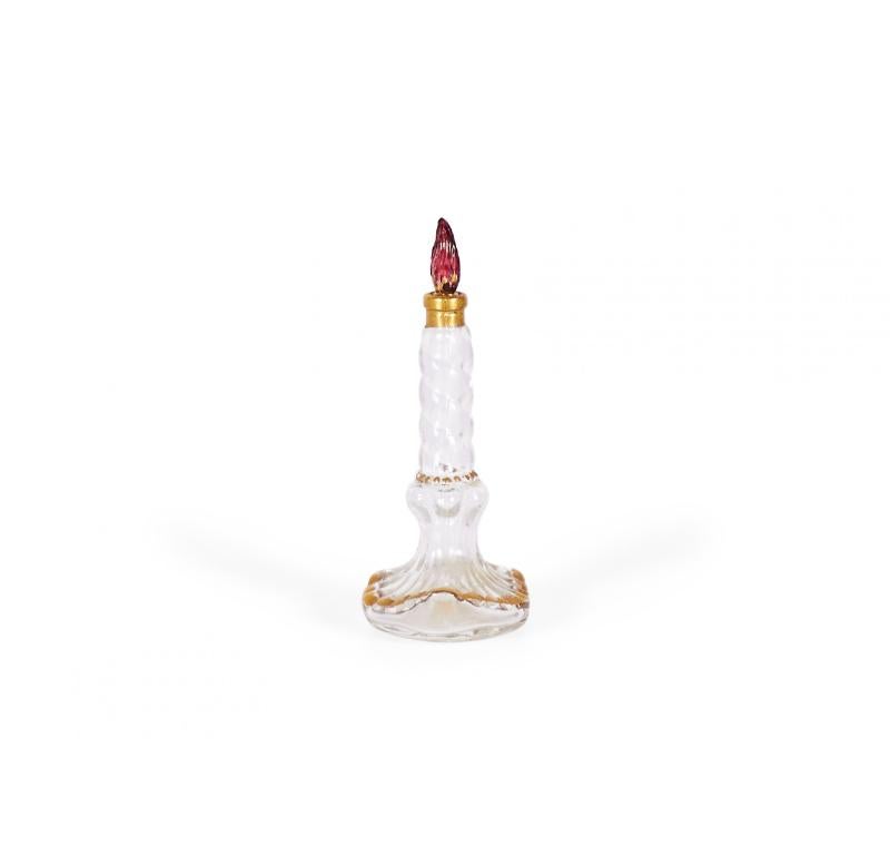 Hand-Crafted French Art Deco Schiaparelli Baccarat Candle Perfume Bottle