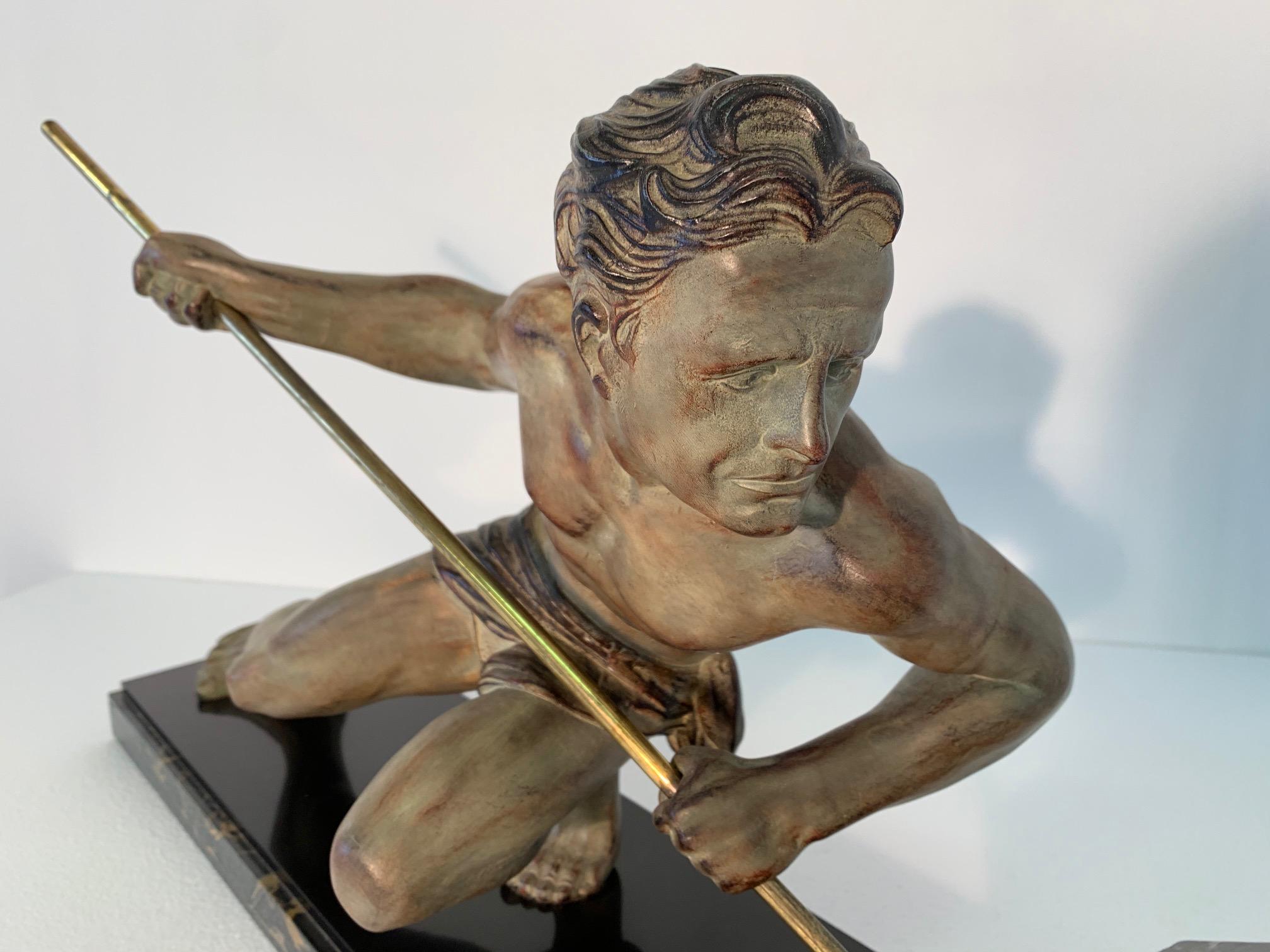 French Art Deco Sculpture by Guislain, 1930s For Sale 1