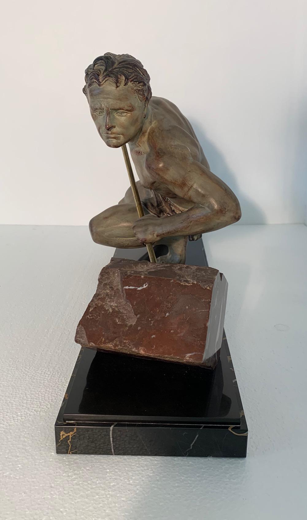 French Art Deco Sculpture by Guislain, 1930s For Sale 2