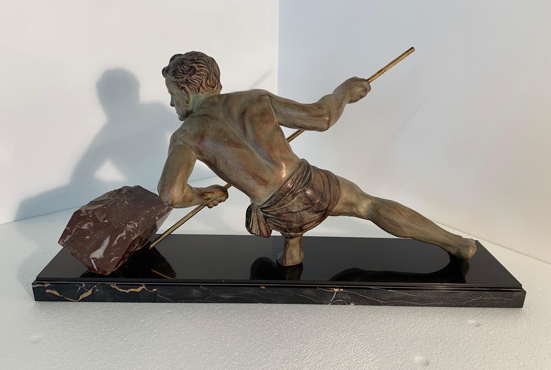 French Art Deco Sculpture by Guislain, 1930s For Sale 3