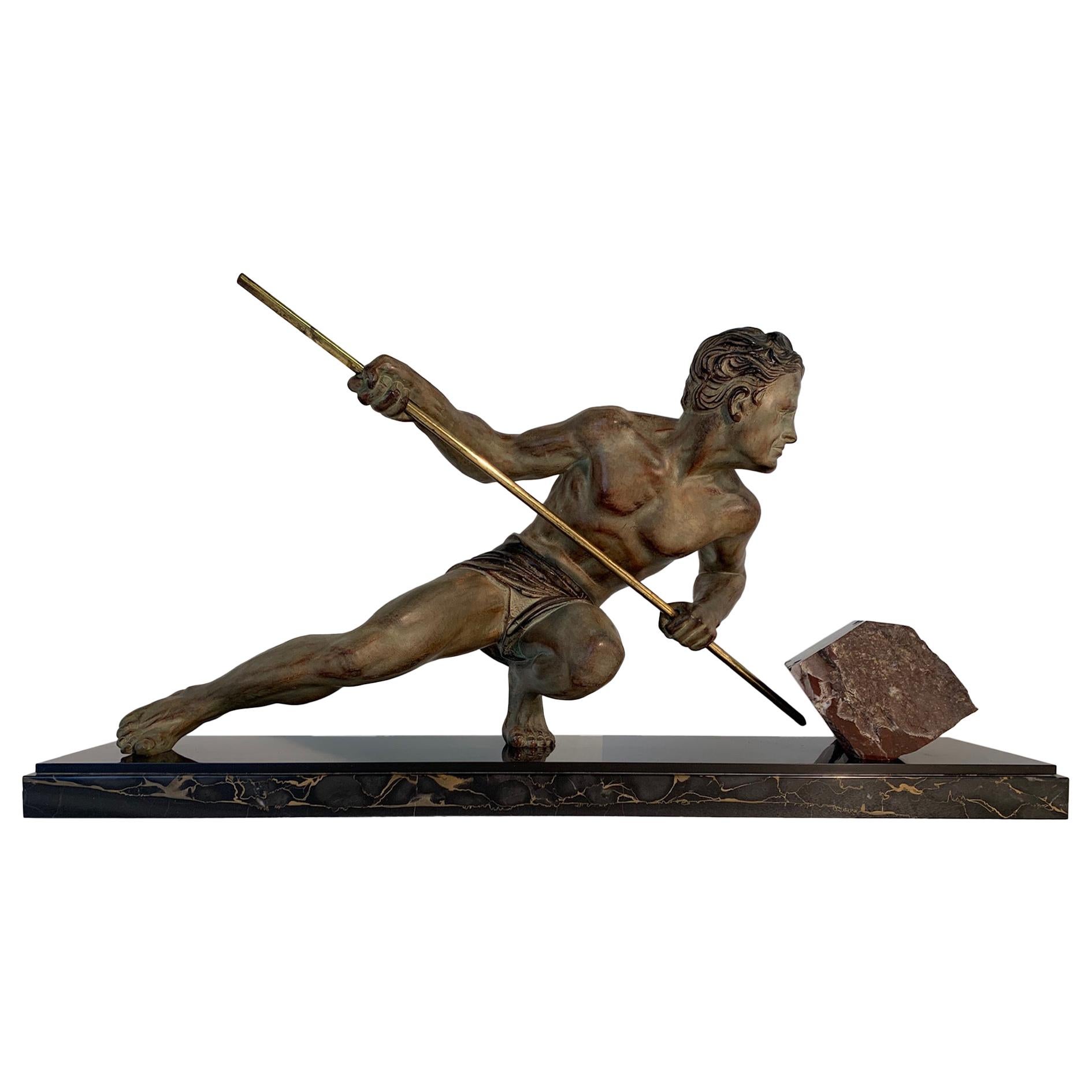 French Art Deco Sculpture by Guislain, 1930s For Sale