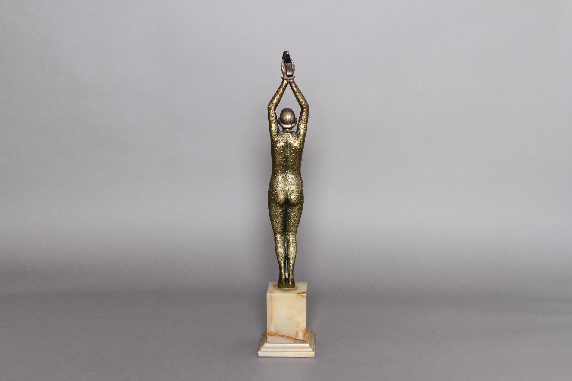 20th Century French Art Deco sculpture by Raoul Lamourdedieu 1930 For Sale
