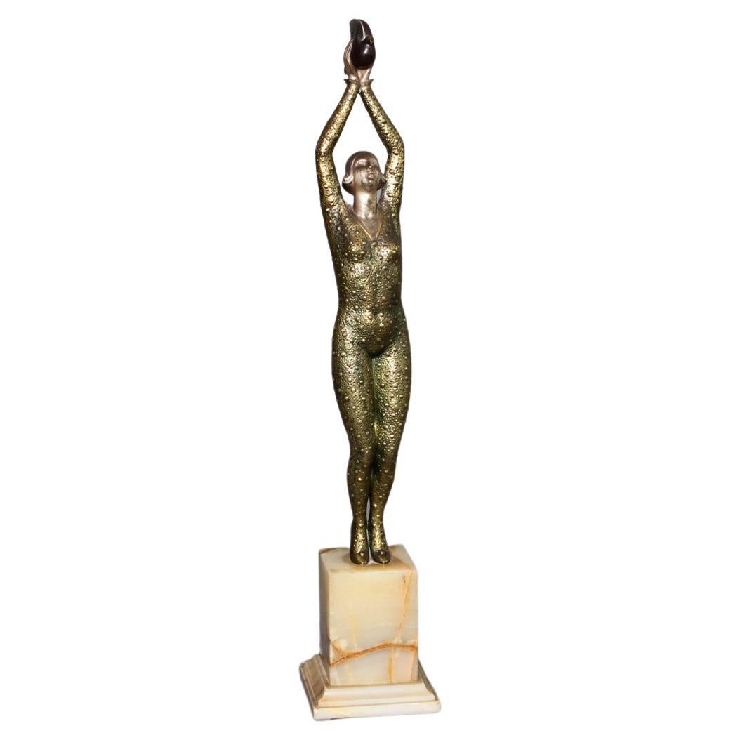 French Art Deco sculpture by Raoul Lamourdedieu 1930 For Sale