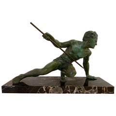 Scultura Art Deco francese di U. Cipriani