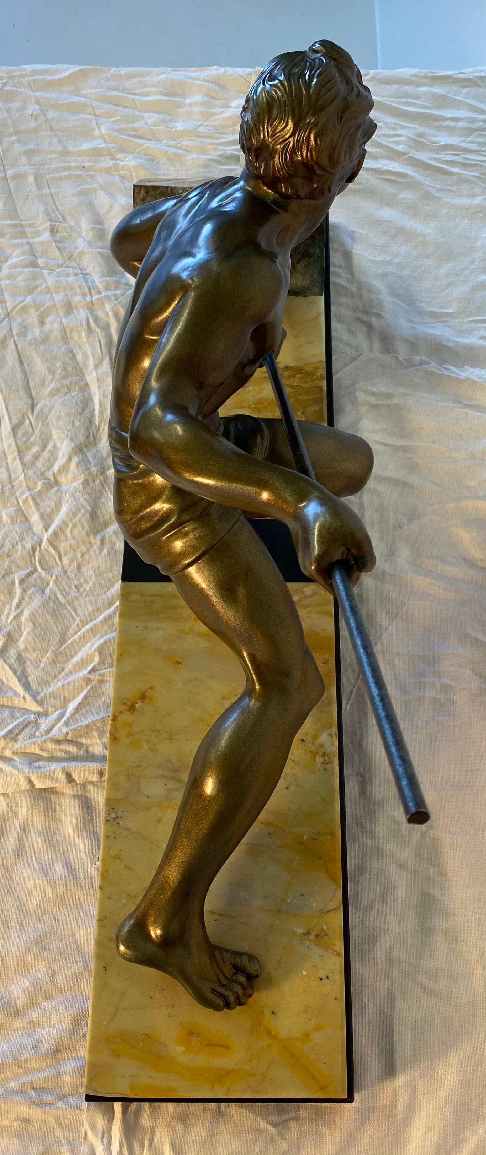 French Art Deco Sculpture by Uriano, 1930s For Sale 1