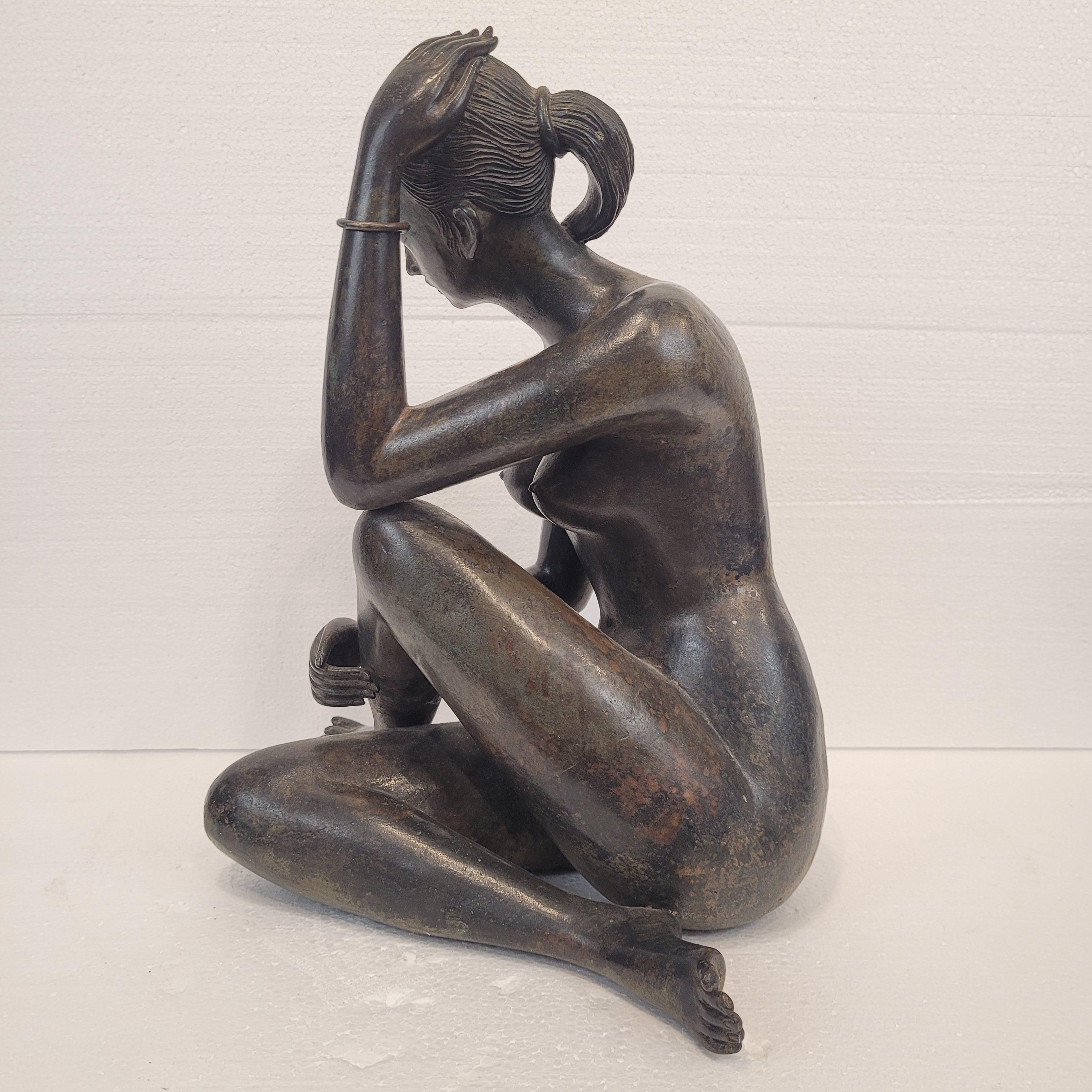 French Art Deco sculpture “Female Nude”, bronze, Pierre Chenet workshop 6