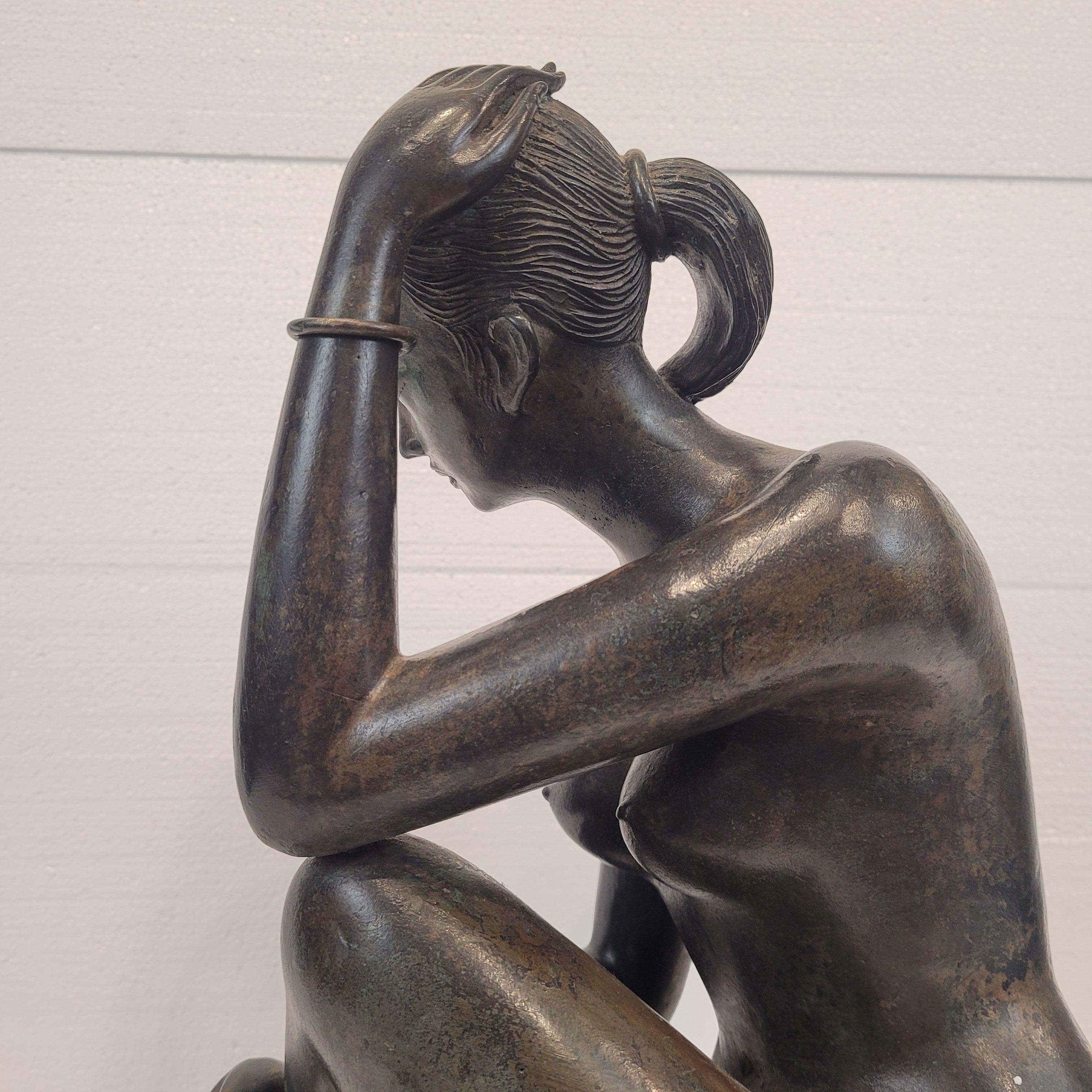 French Art Deco sculpture “Female Nude”, bronze, Pierre Chenet workshop 7