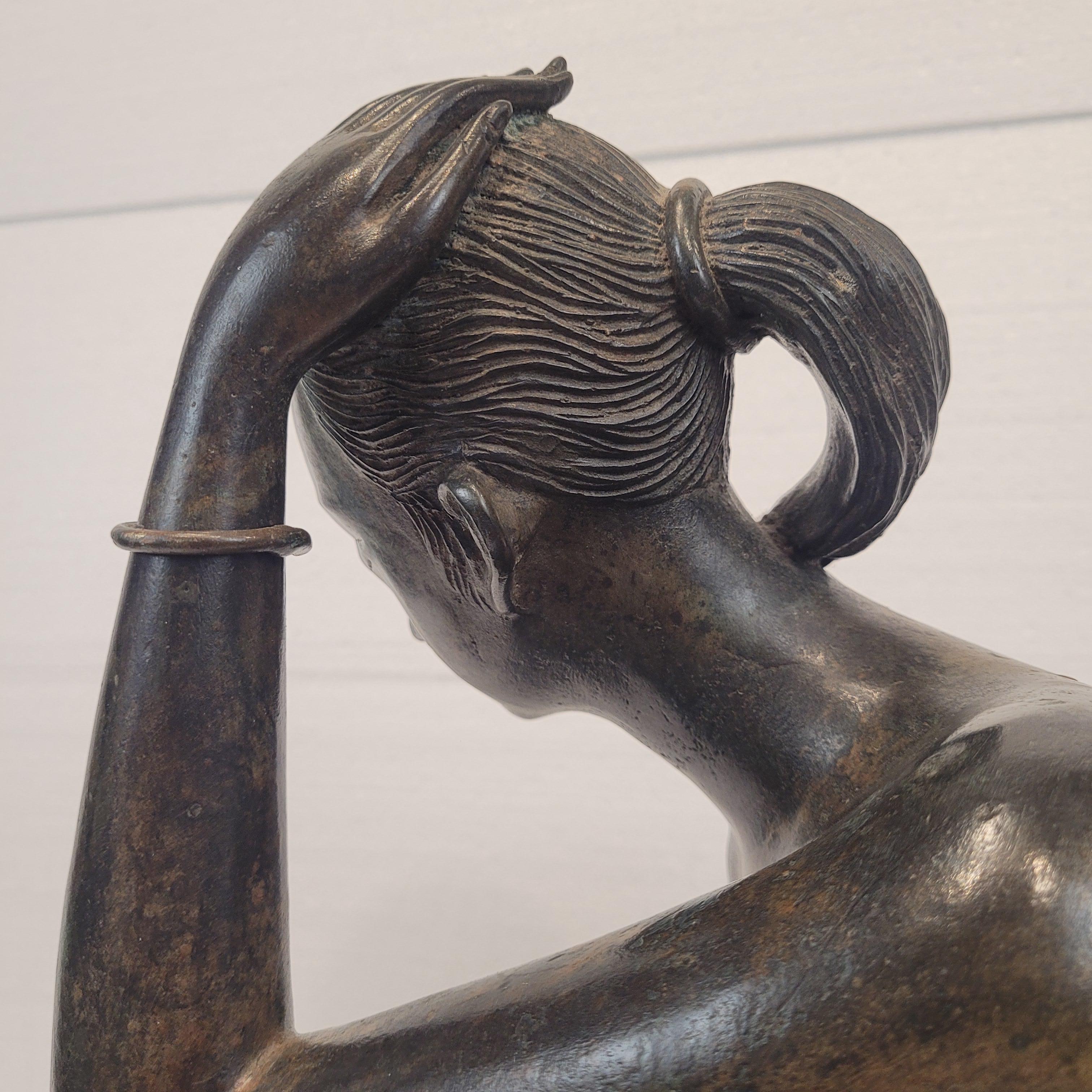 French Art Deco sculpture “Female Nude”, bronze, Pierre Chenet workshop 8