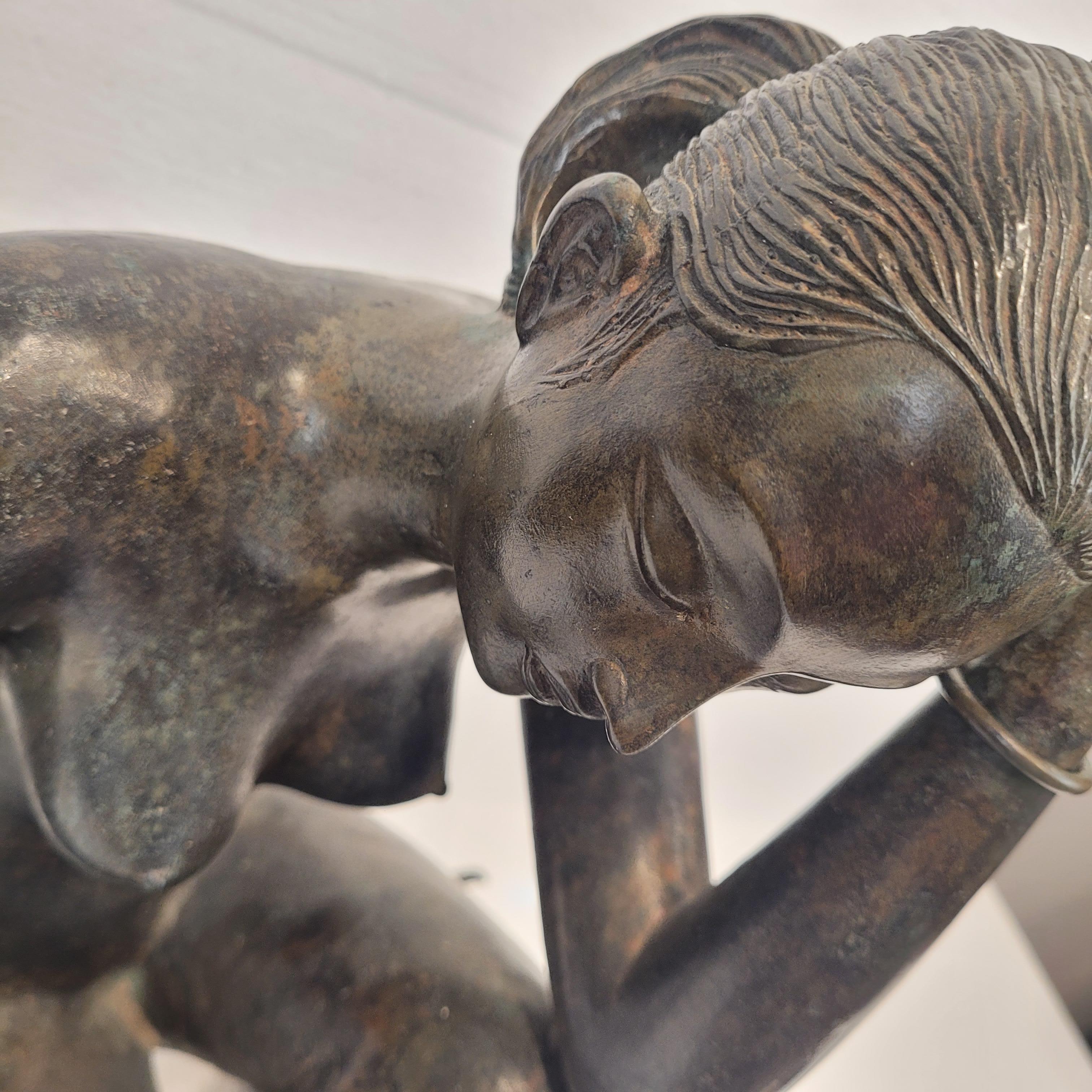 French Art Deco sculpture “Female Nude”, bronze, Pierre Chenet workshop 12