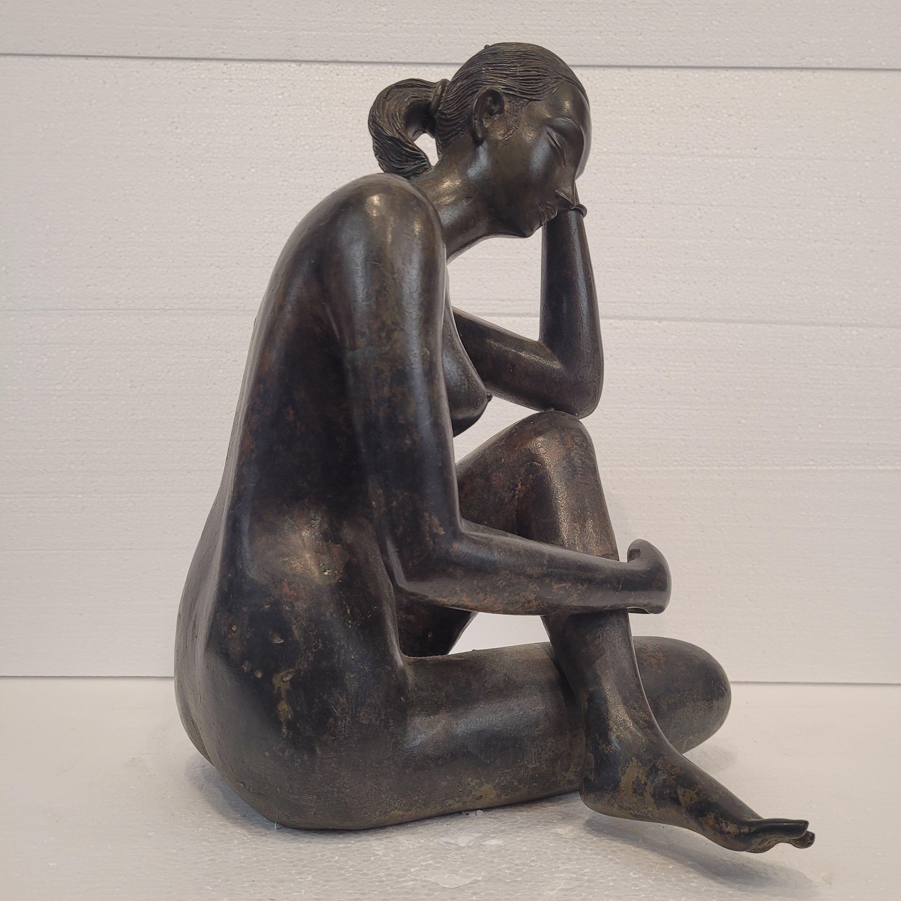 French Art Deco sculpture “Female Nude”, bronze, Pierre Chenet workshop 2