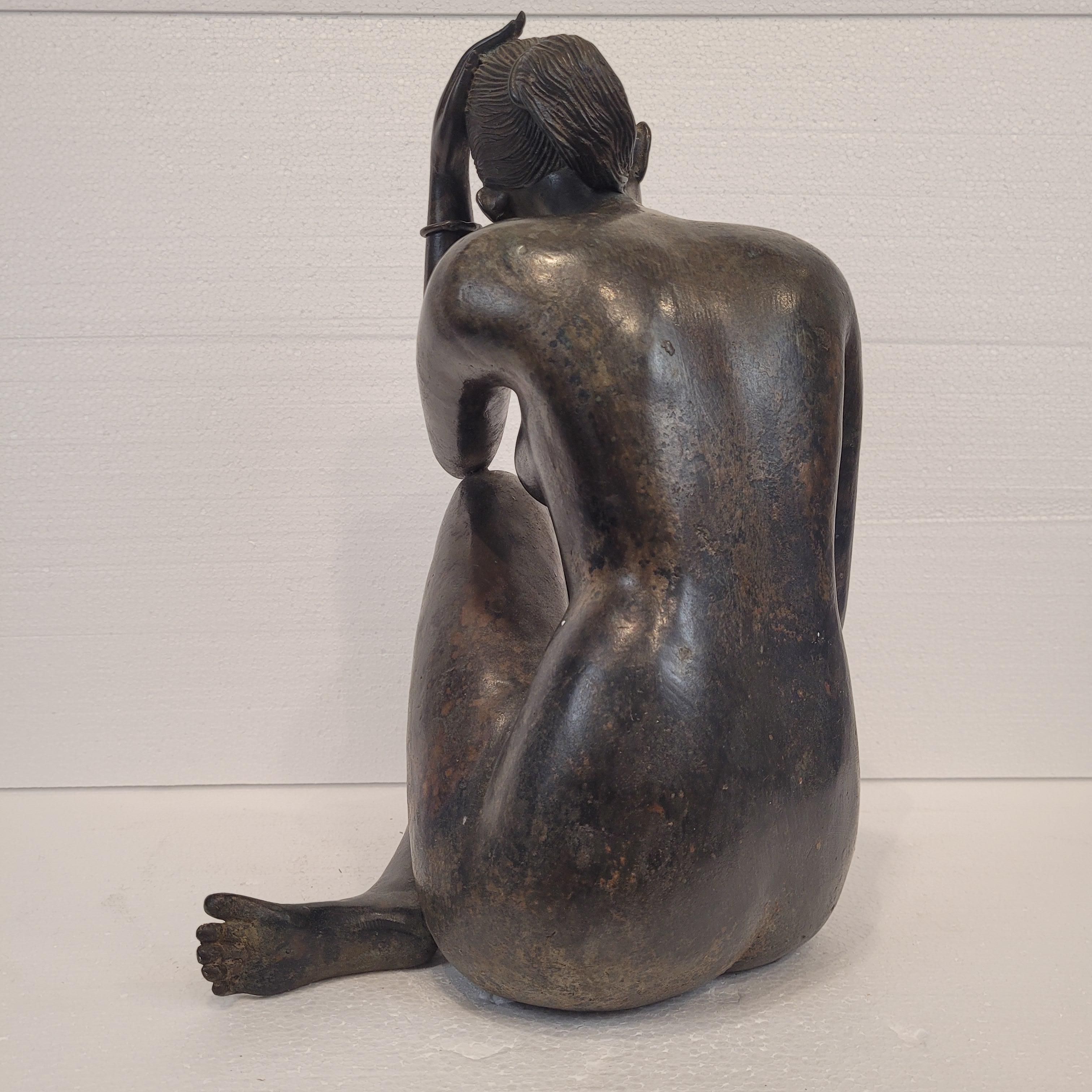 French Art Deco sculpture “Female Nude”, bronze, Pierre Chenet workshop 3
