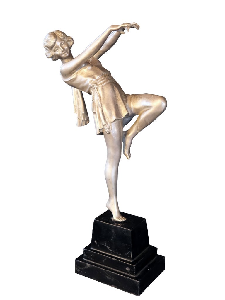 French Art Deco Sculpture of a Dancer by Joan Prince at 1stDibs