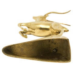 Vintage Brass Antelope Sculpture in Art Deco Style, 1950s