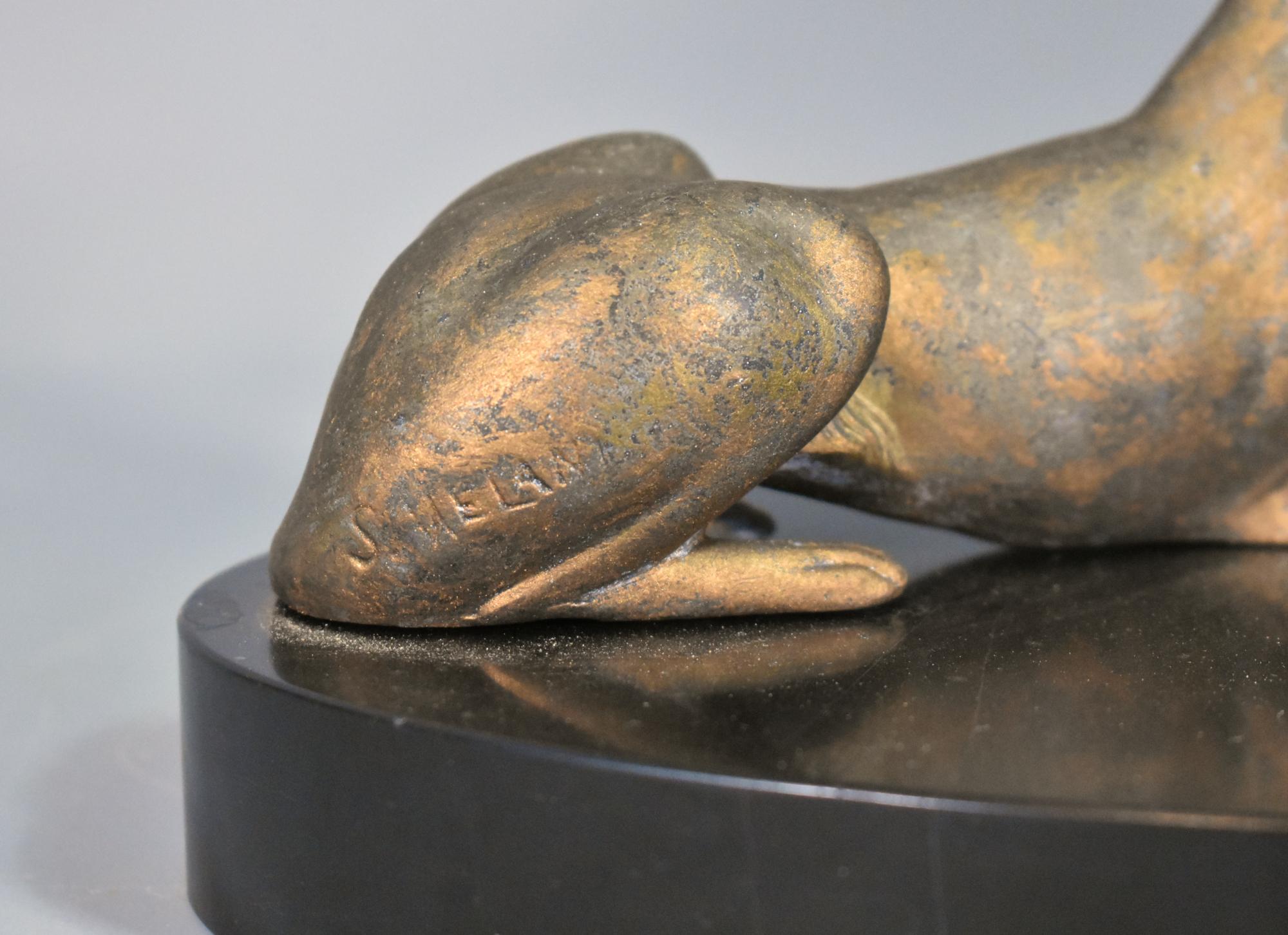 Scultura Art Deco francese firmata S Melani in vendita 3