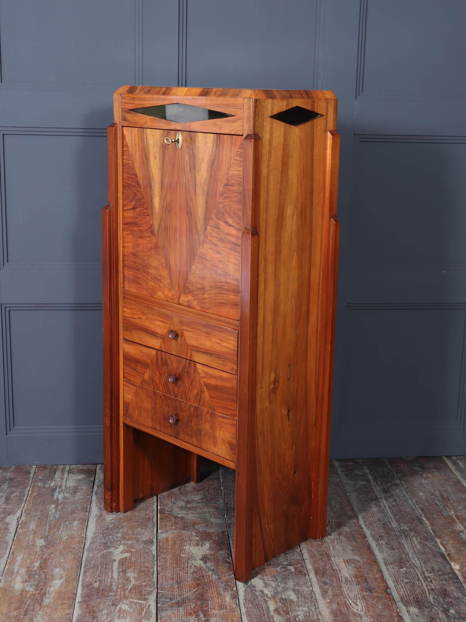 French Art Deco Secretaire Desk For Sale 8