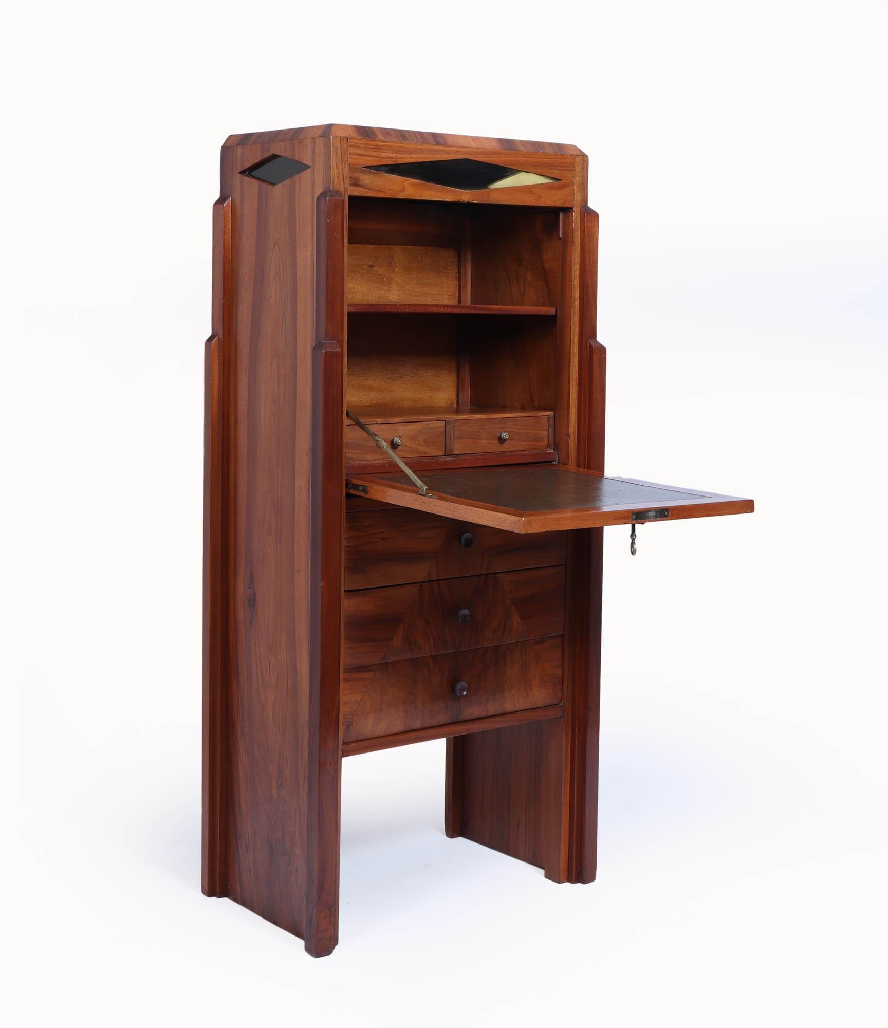 French Art Deco Secretaire Desk In Excellent Condition For Sale In Paddock Wood Tonbridge, GB