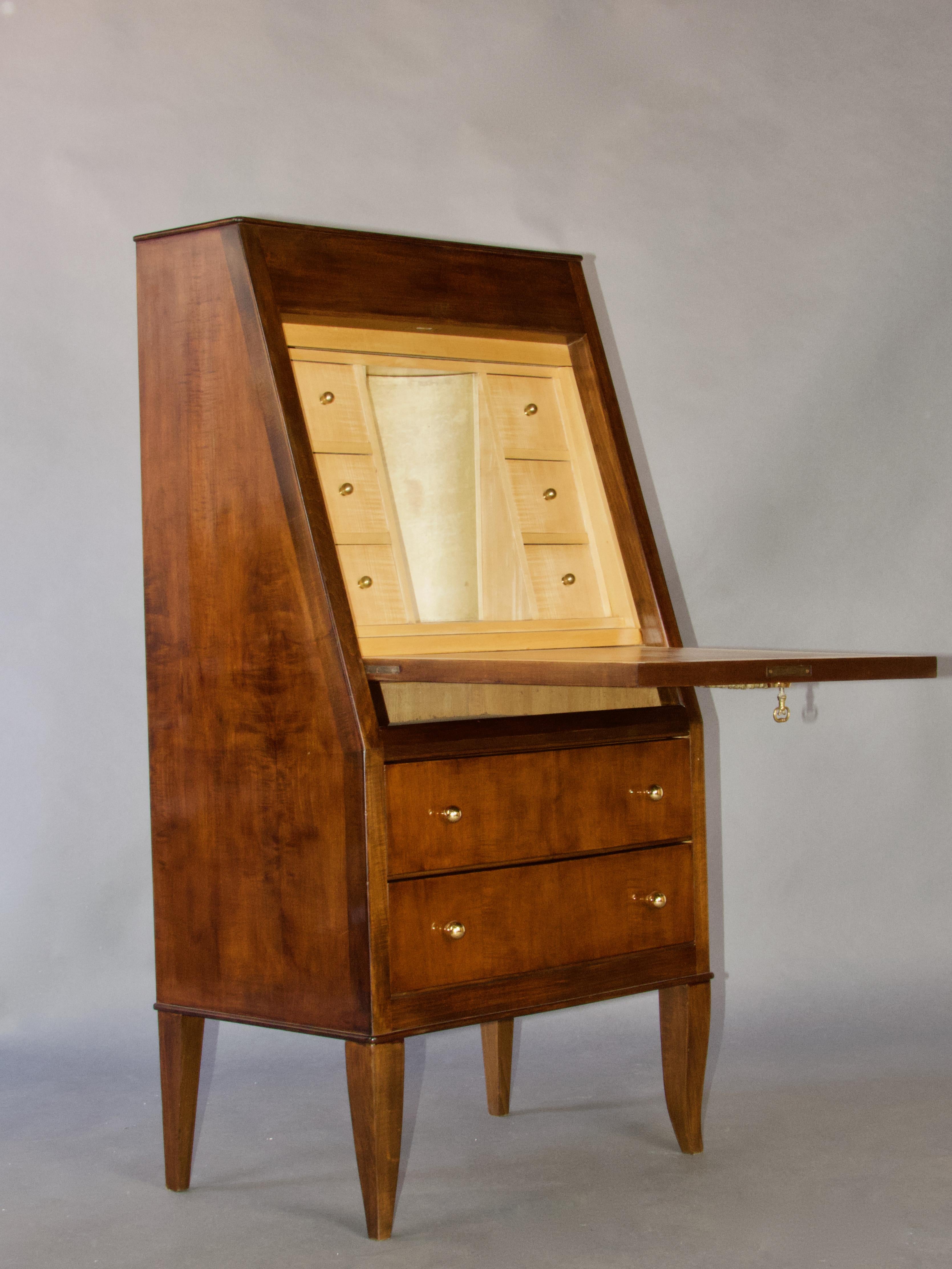 French Art Deco Secretary Cabinet by André Arbus For Sale 6