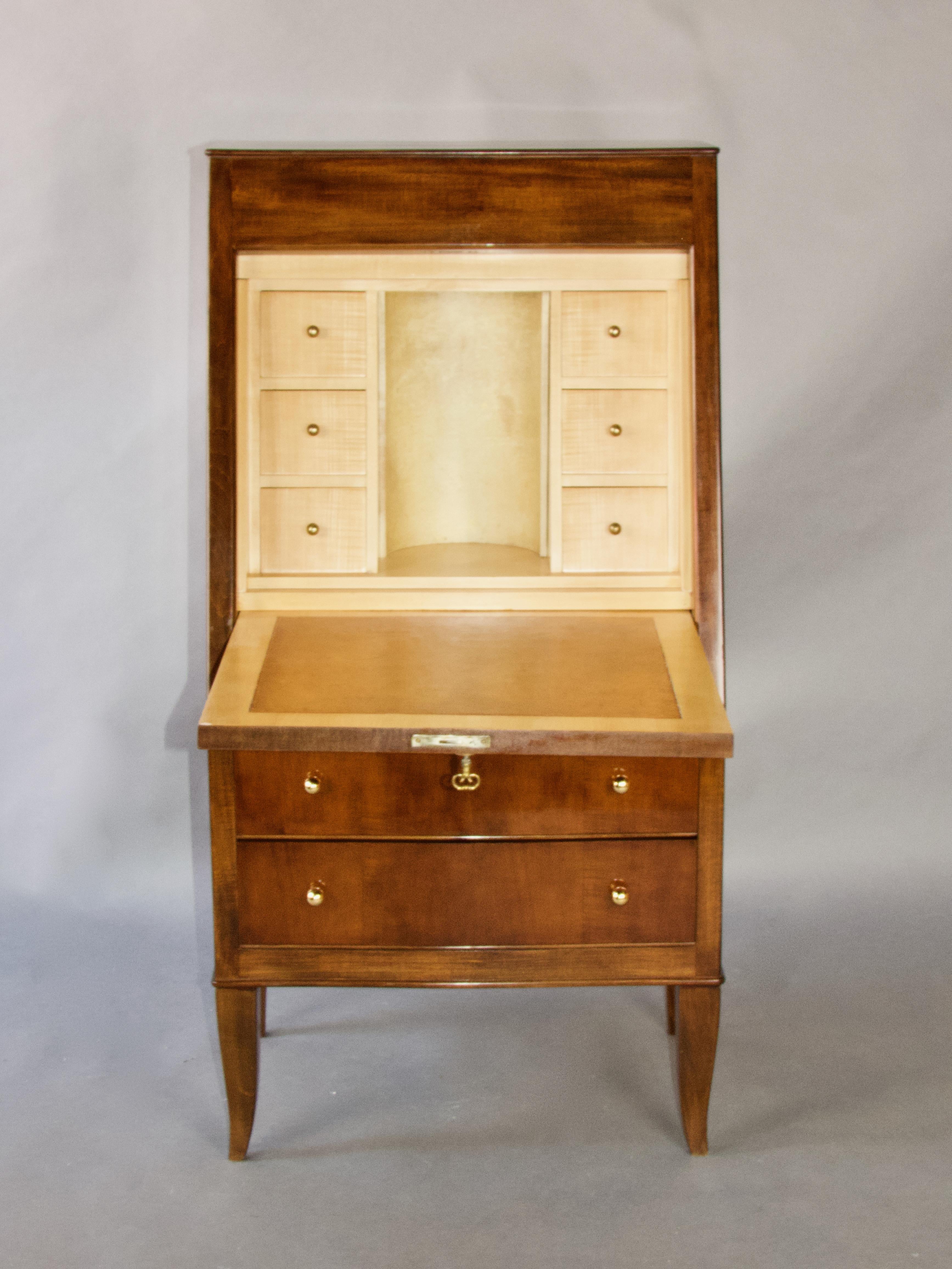 French Art Deco Secretary Cabinet by André Arbus In Good Condition For Sale In grand Lancy, CH