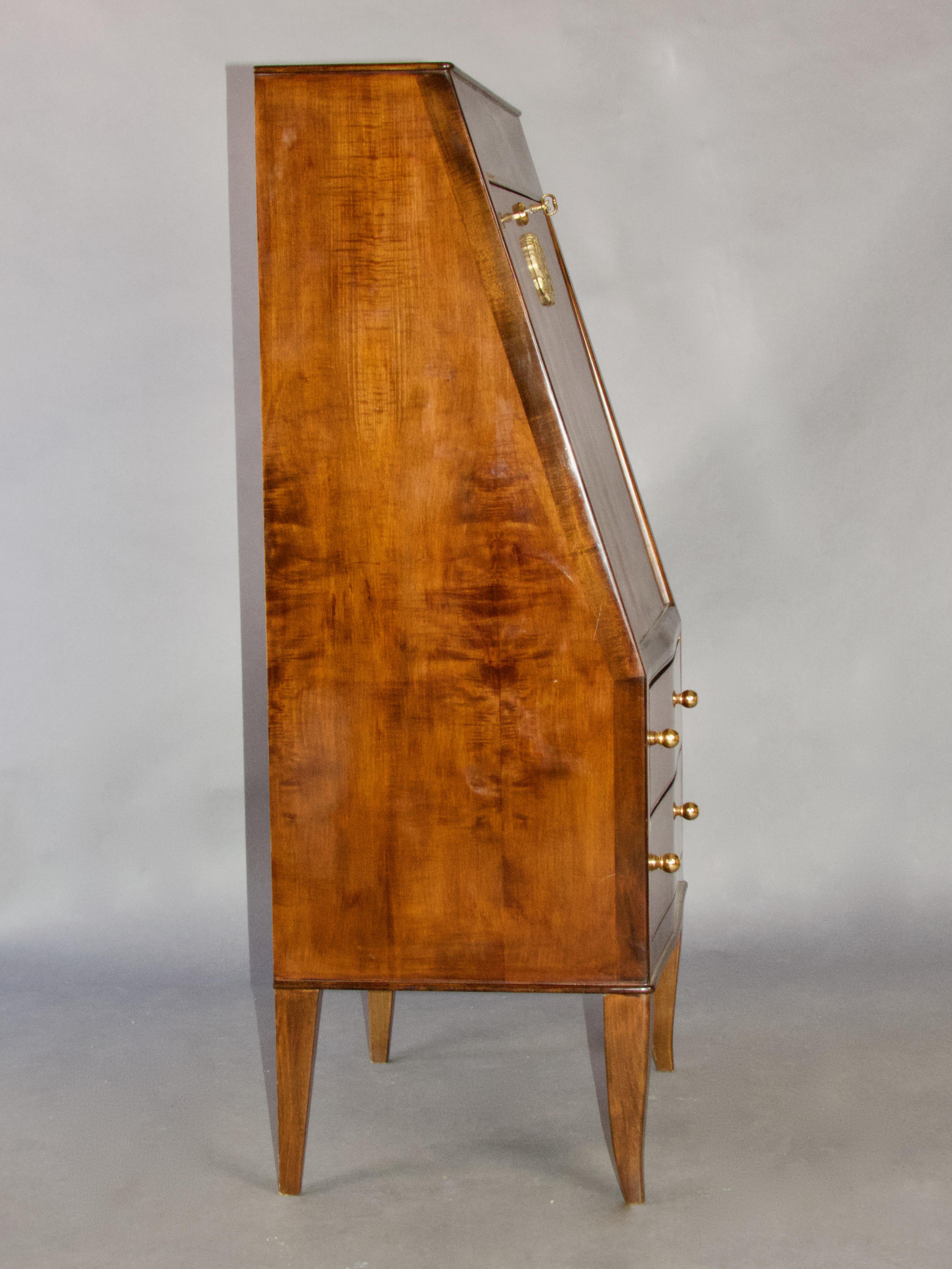 French Art Deco Secretary Cabinet by André Arbus For Sale 2