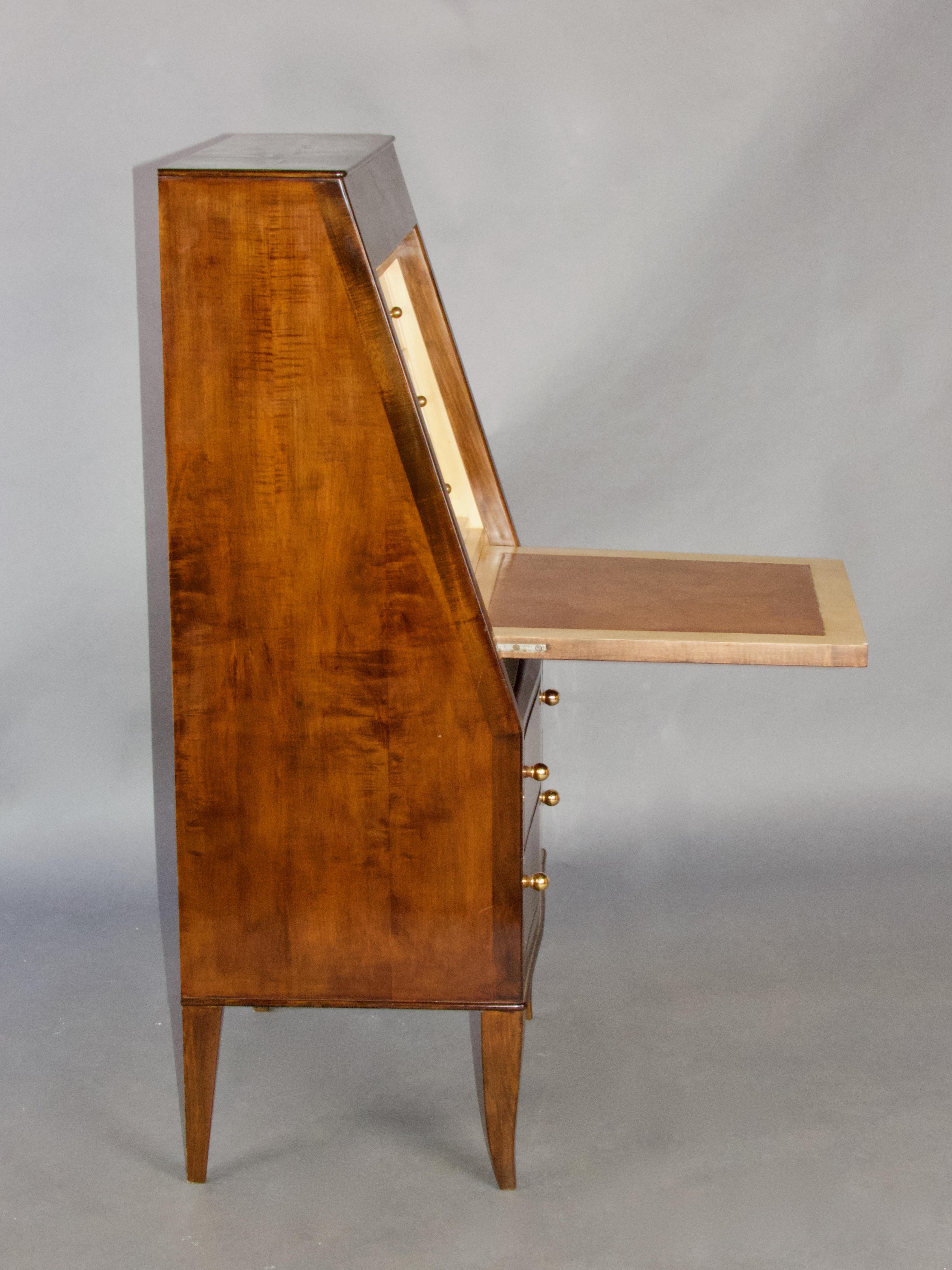 French Art Deco Secretary Cabinet by André Arbus For Sale 3