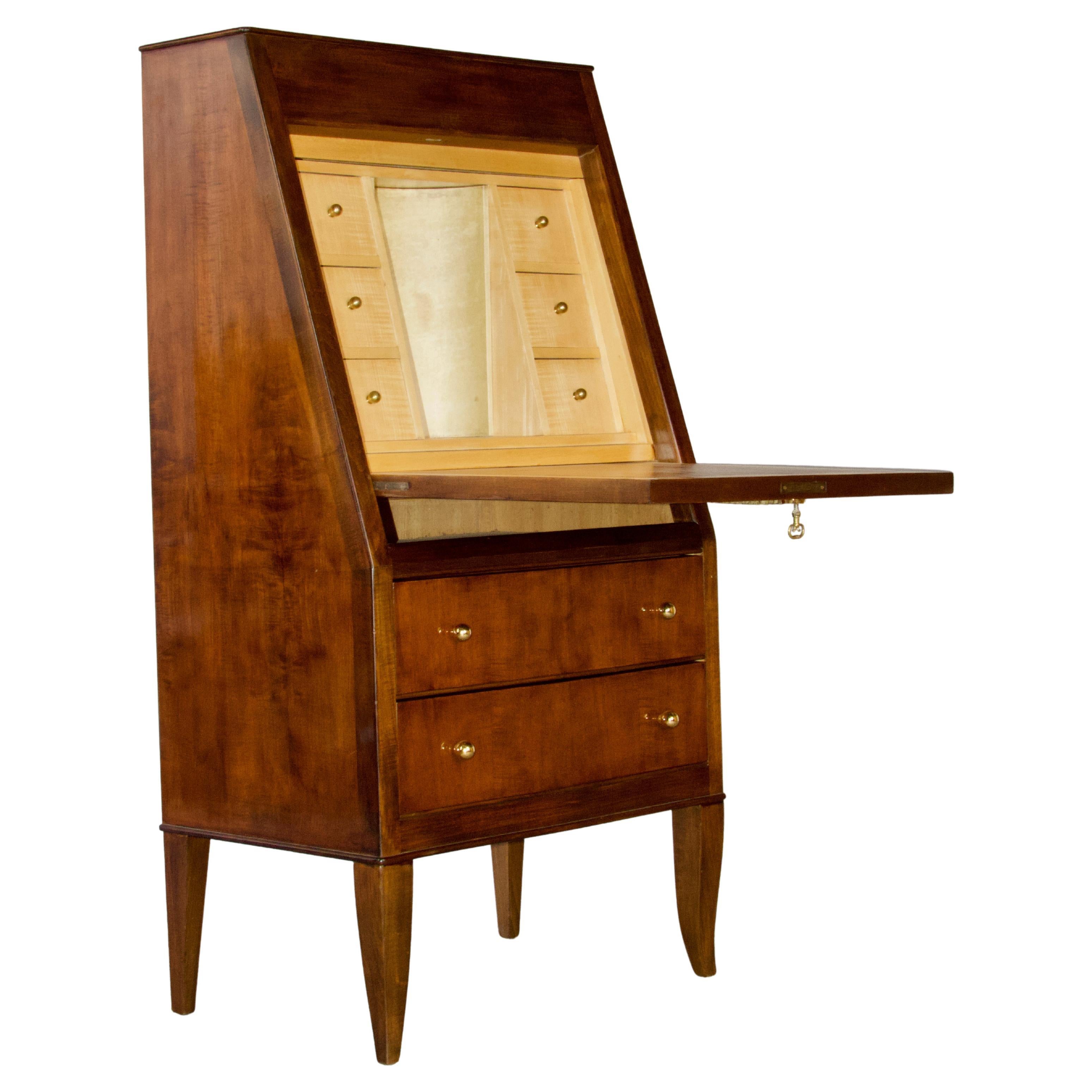 French Art Deco Secretary Cabinet by André Arbus For Sale