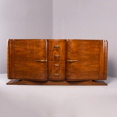 French Art Deco Serpentine Fronted Cabinet