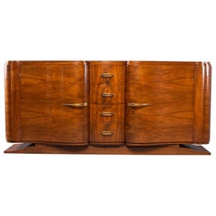 French Art Deco Serpentine Fronted Cabinet