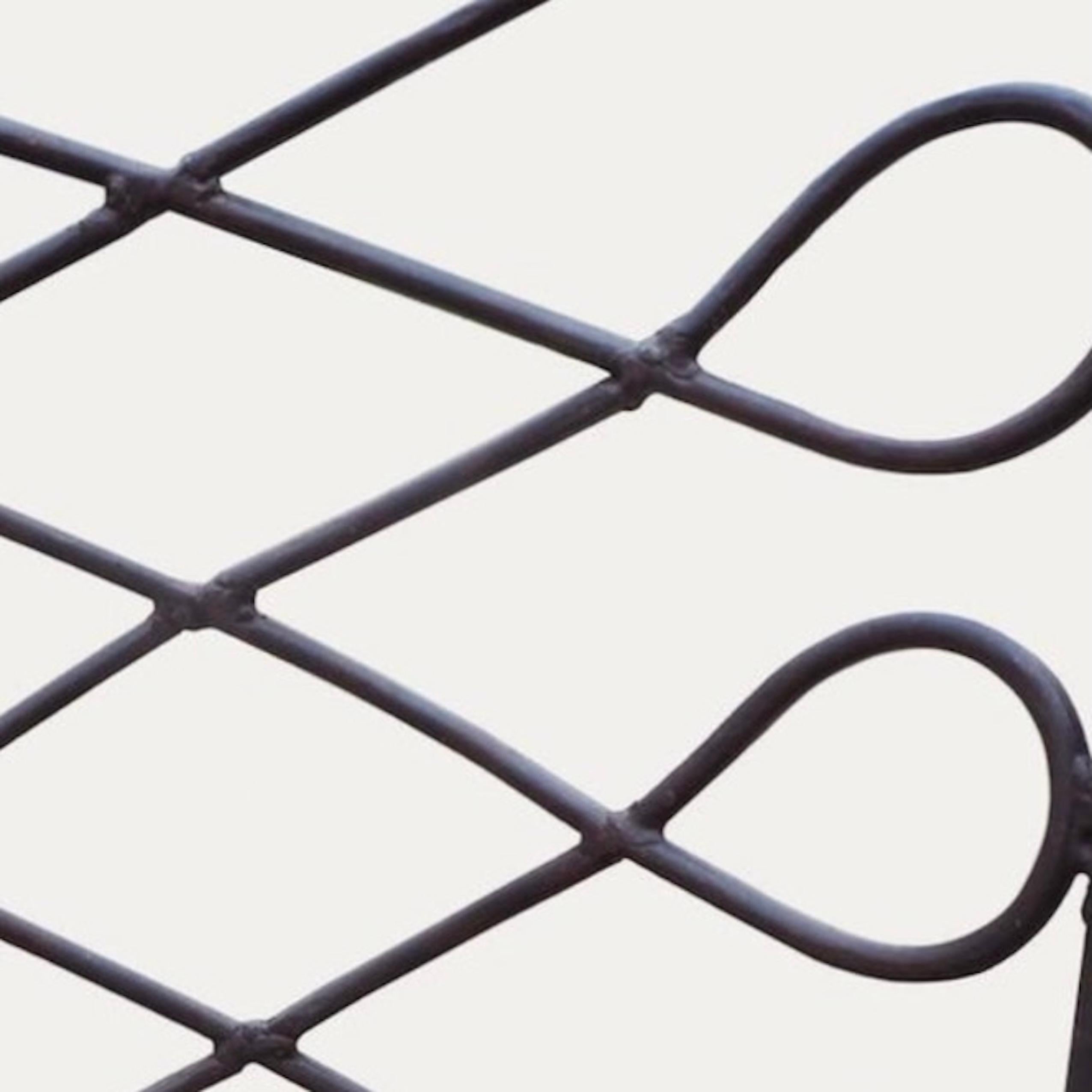 French Art Deco Set of 6 Wrought Iron Chairs Attributed to Rene Prou circa 1940 In condizioni buone in vendita a CA, CA